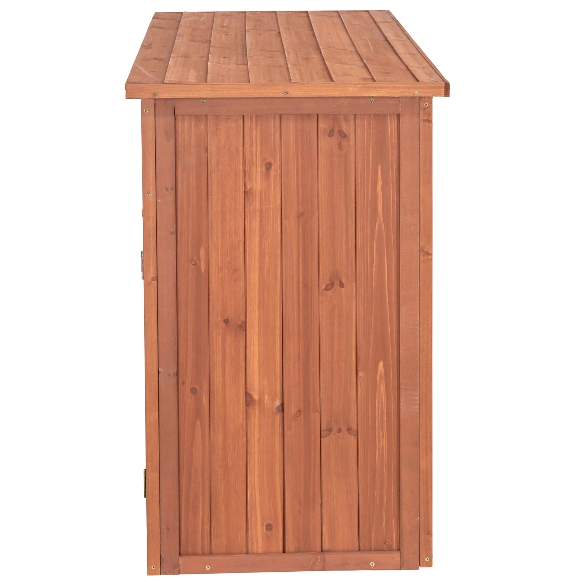 4 ft. W x 2 ft. D Solid Wood Lean-To Storage Shed