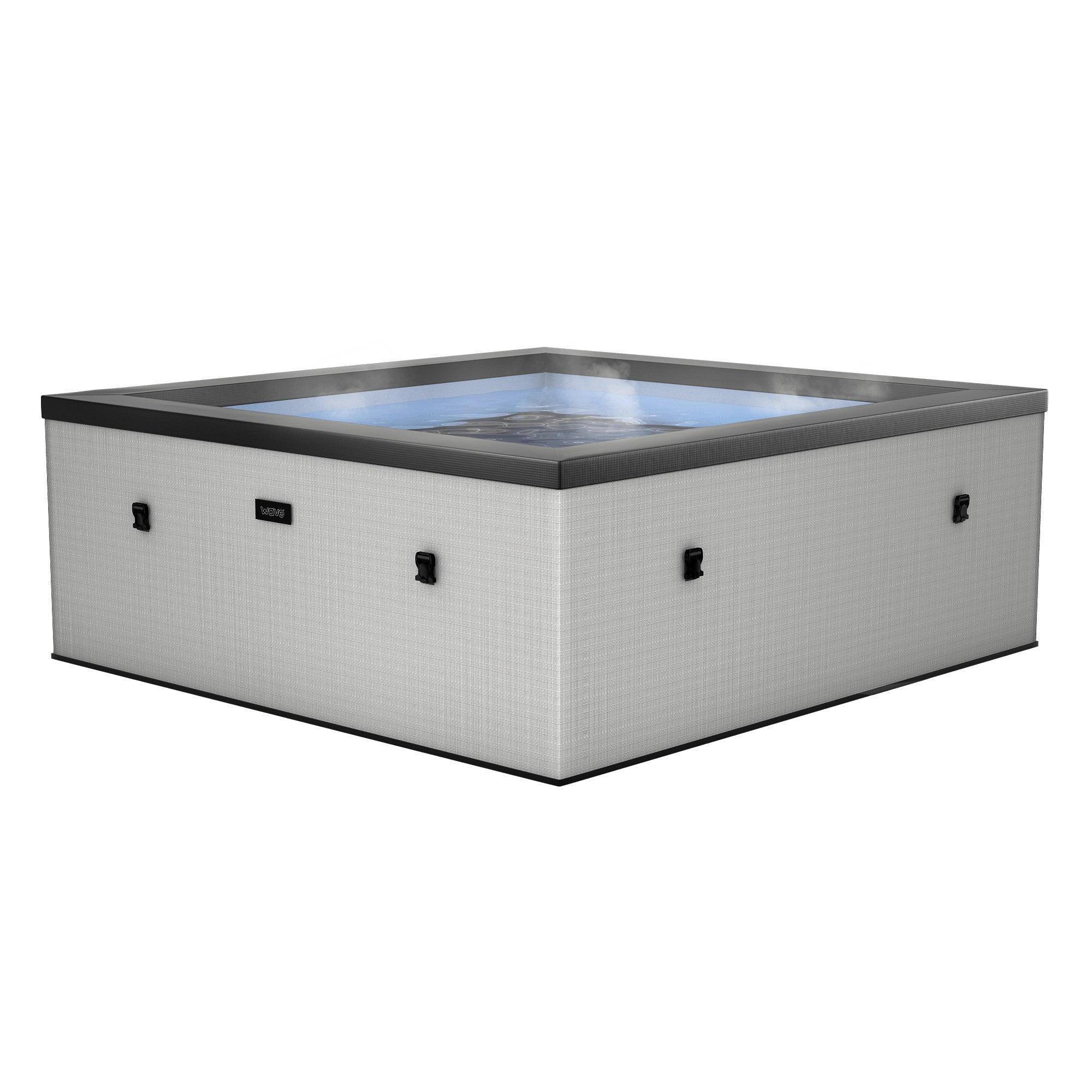 Wave Garda | 6-Person Eco Foam Hot Tub | Integrated Heater | Graphite Gray
