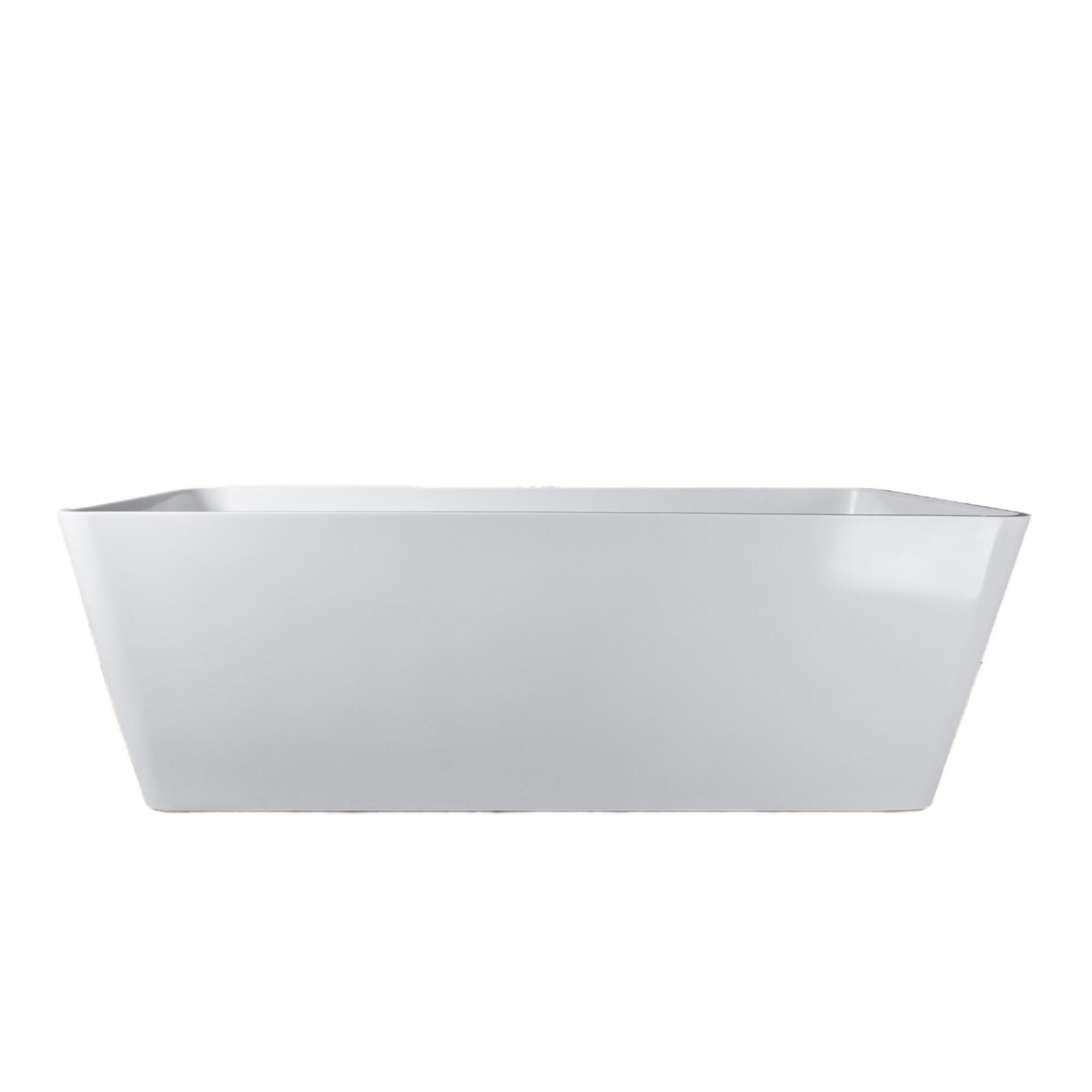 59'' x 30'' Freestanding Soaking Solid Surface Bathtub