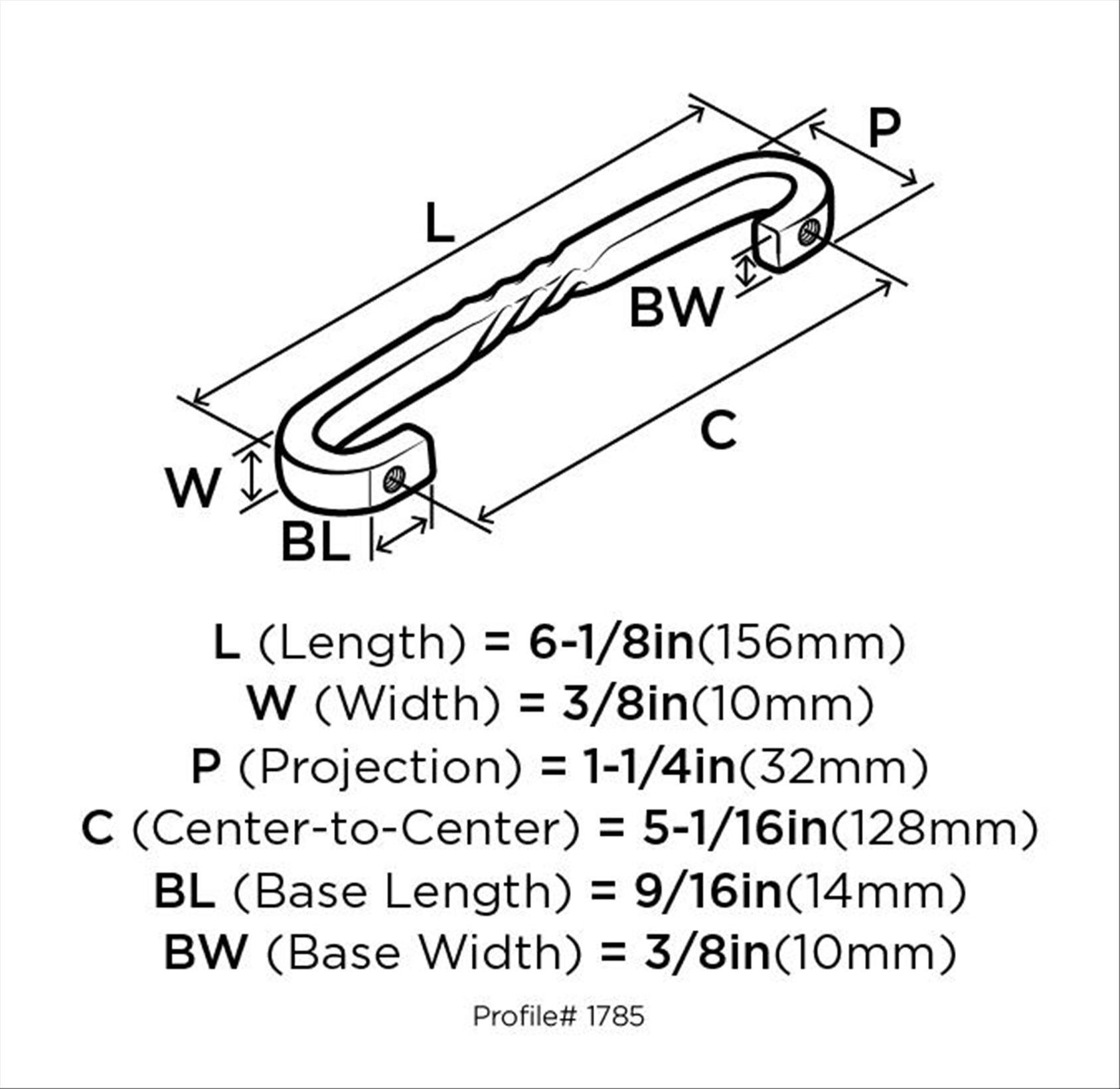 Inspirations 5 1/16" Center to Center Arch Pull