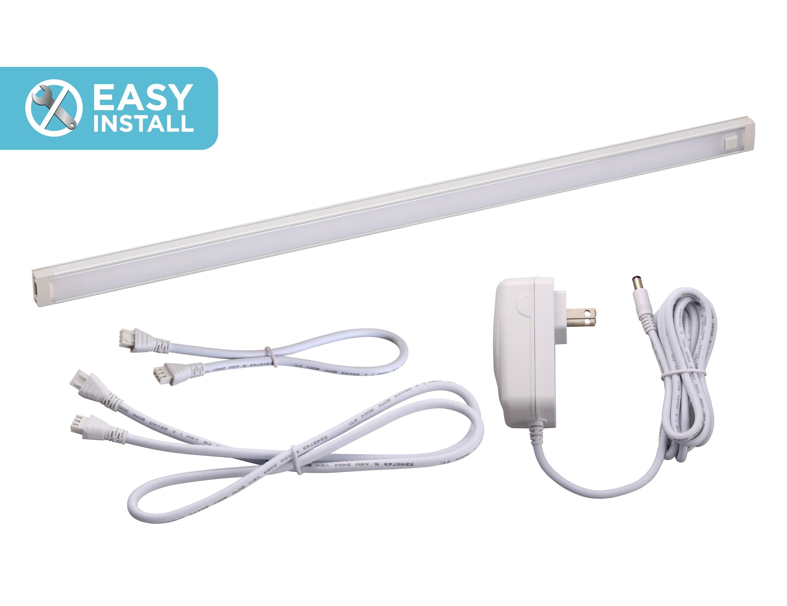 Cool White 18" LED Under-Cabinet Light Kit with Motion Sensor