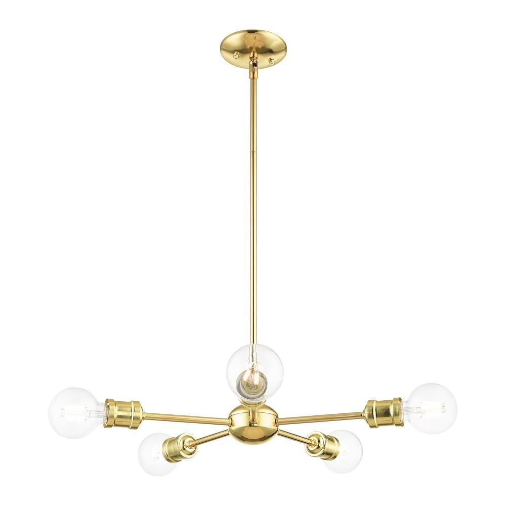 Lansdale Polished Brass 5-Light Sputnik Chandelier