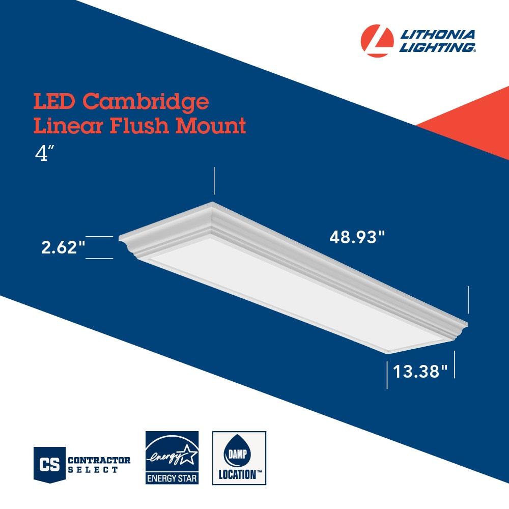 Lithonia Lighting LED Cambridge FMFL Linear Low Profile Flush Mount Fixture