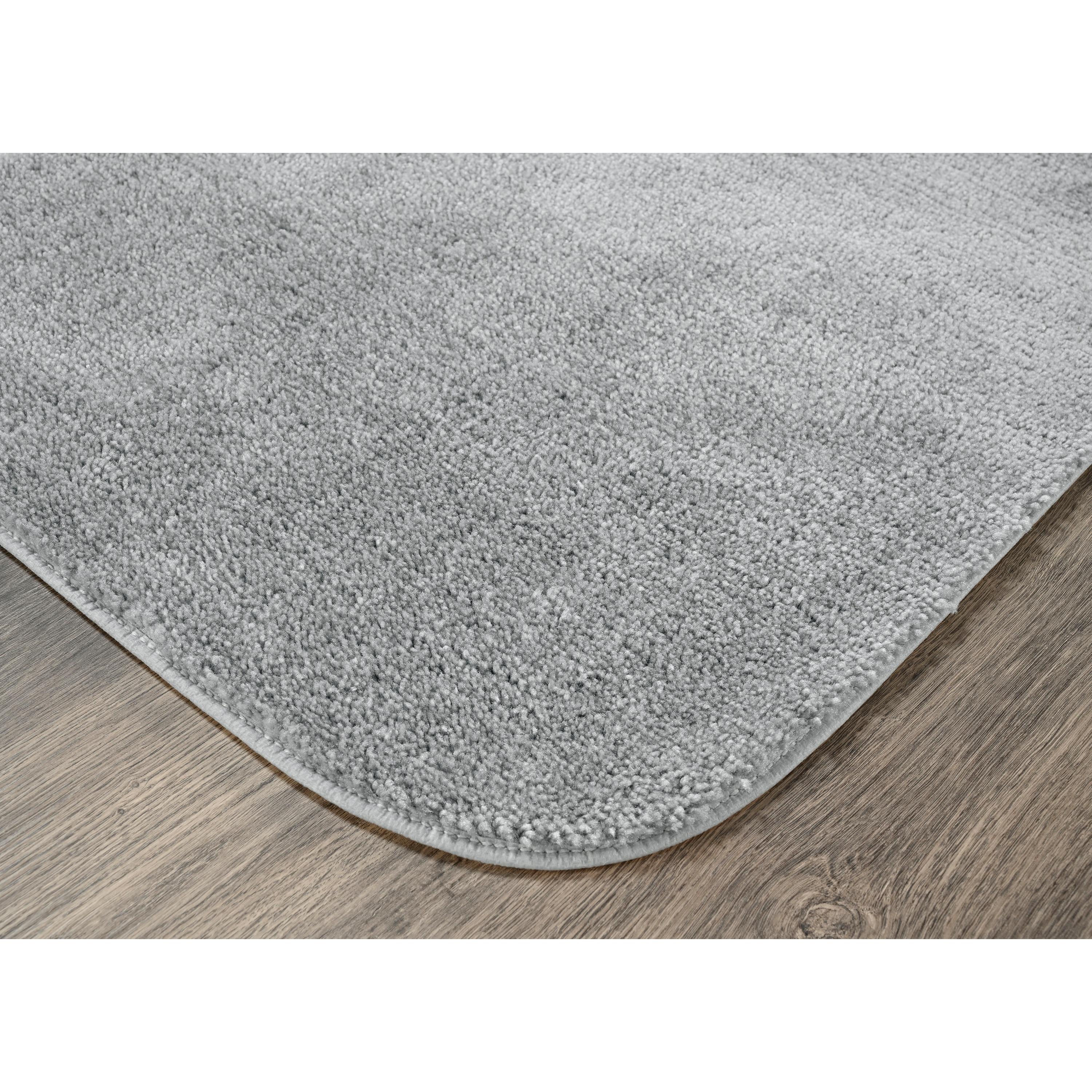 2pc Traditional Nylon Washable Bathroom Rug Set Platinum - Garland Rug: Latex Backed, Tufted Bath Mats Set