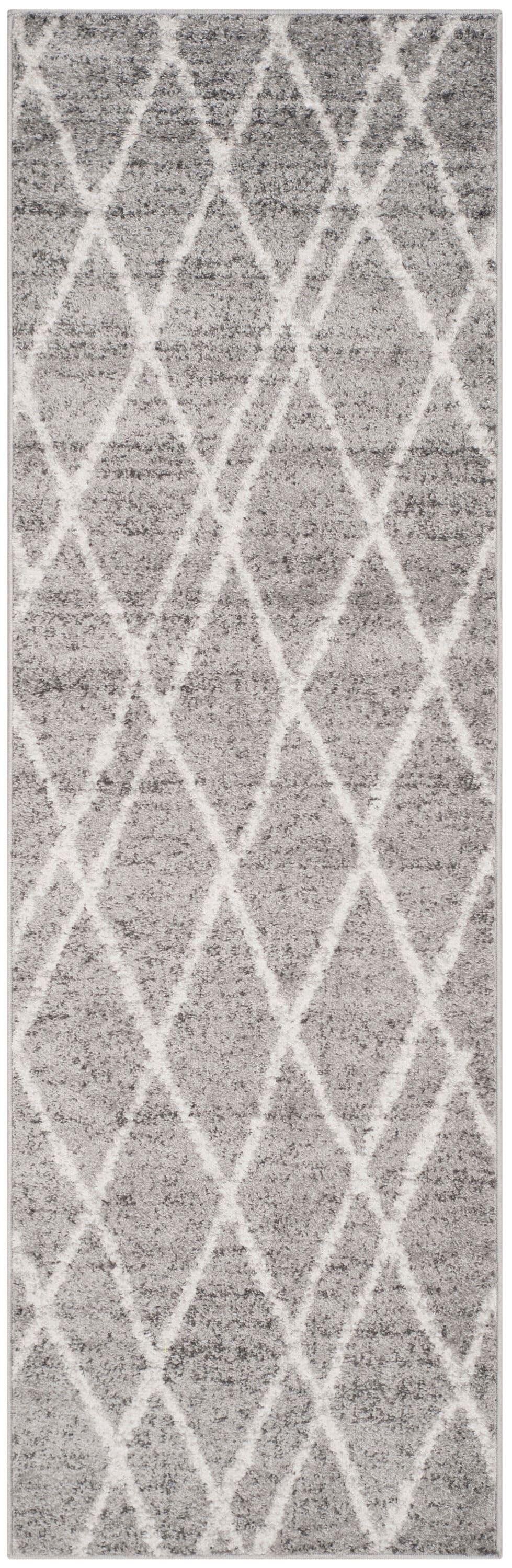 Adirondack ADR128 Power Loomed Runner Rug - Ivory/Silver - 2'6"x6' - Safavieh.