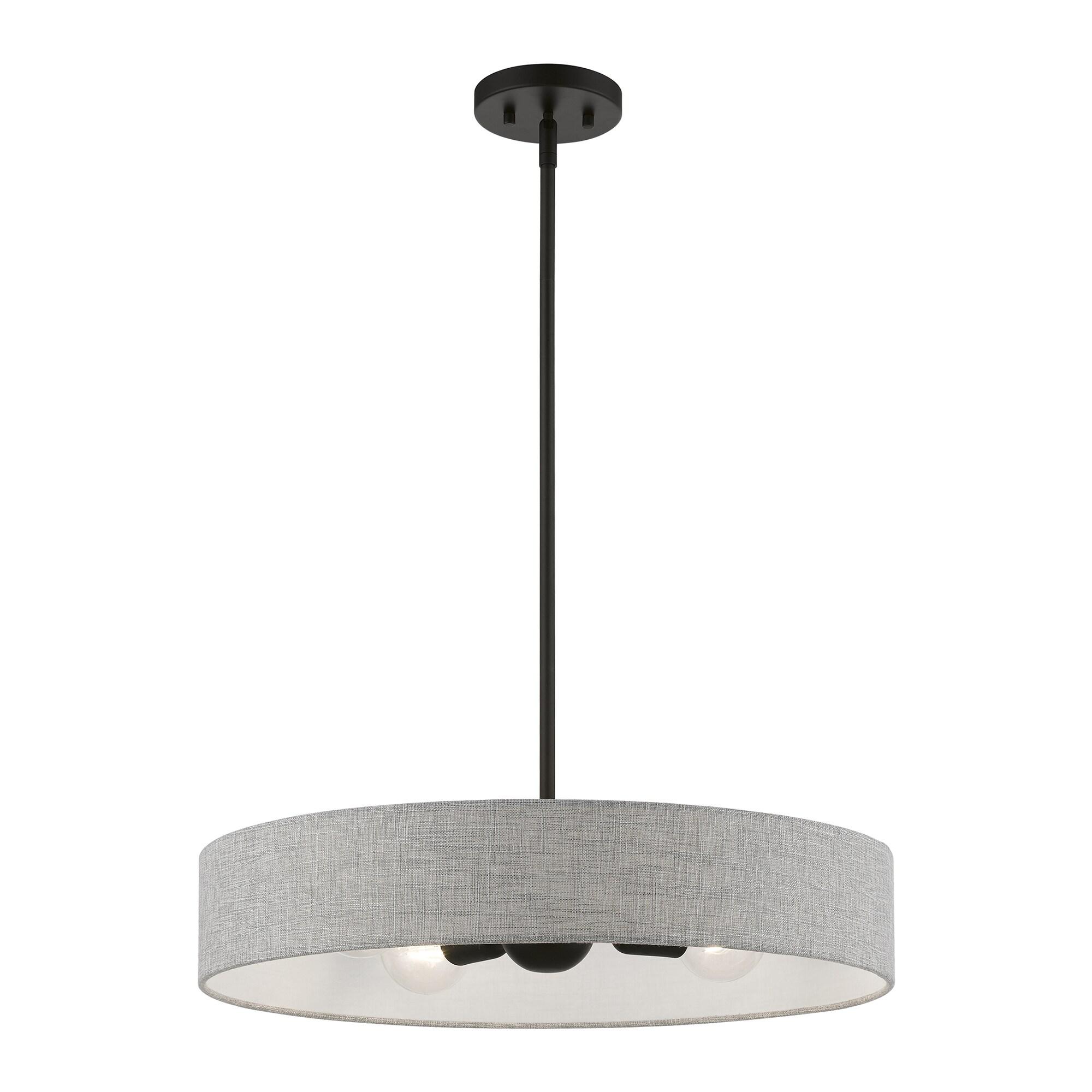 Livex Lighting Elmhurst 4 - Light Pendant in Black