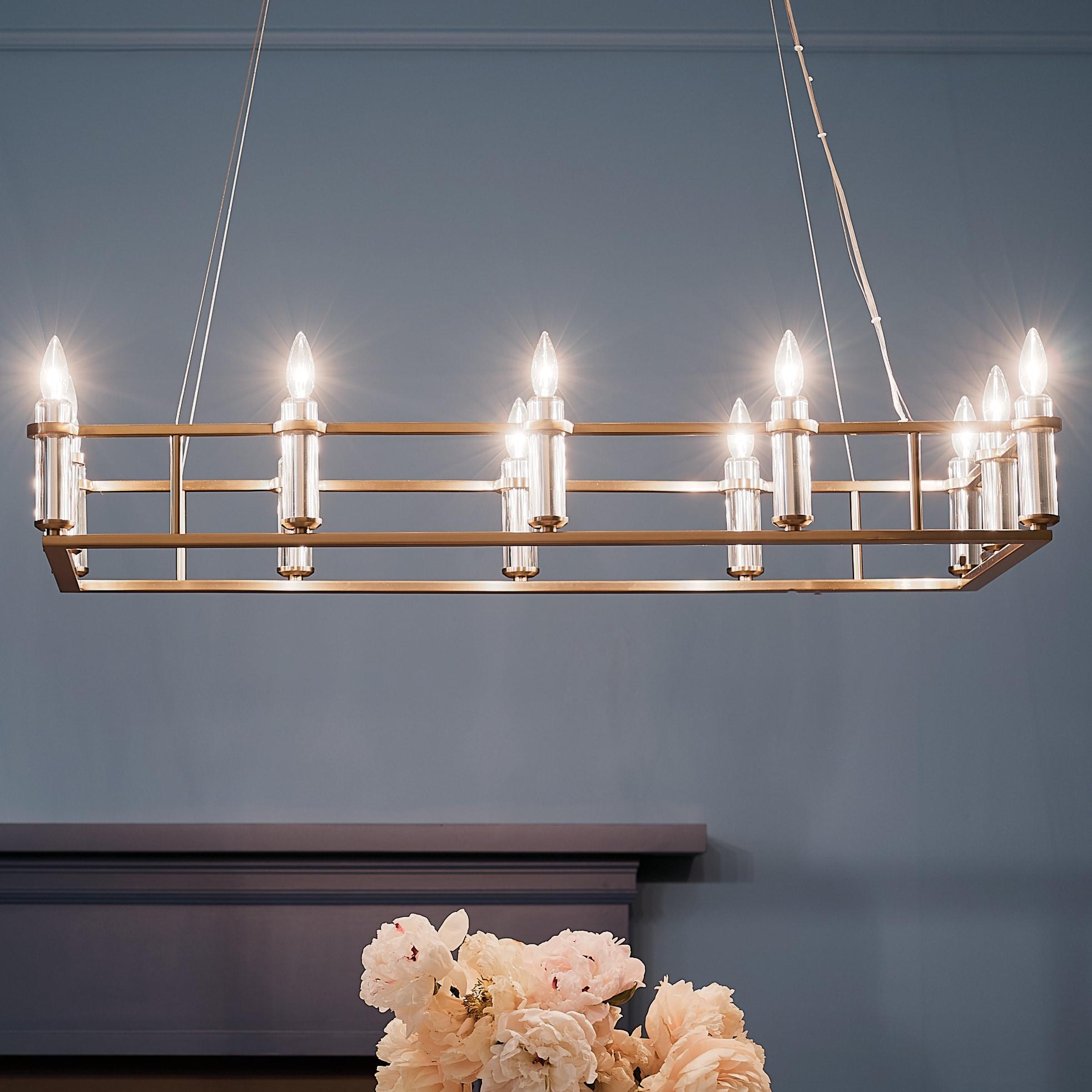 Kichler Lighting Rosalind 12 - Light Chandelier in  Brushed Natural Brass