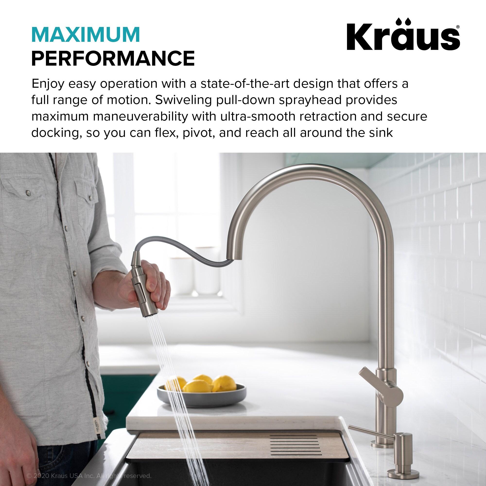 Oletto Single Handle Pull-Down Kitchen Faucet