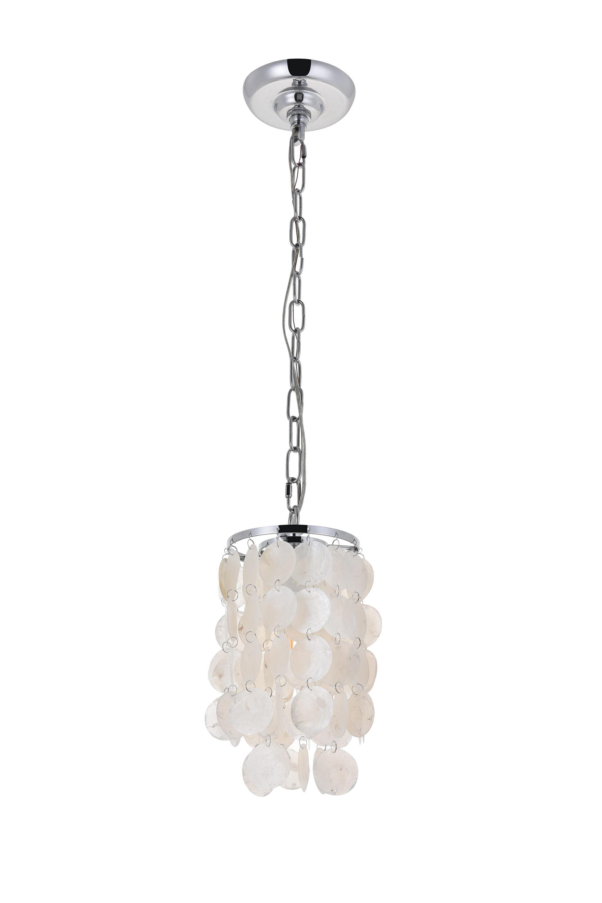 Elegant Lighting Selene 1 light Chrome Pendant
