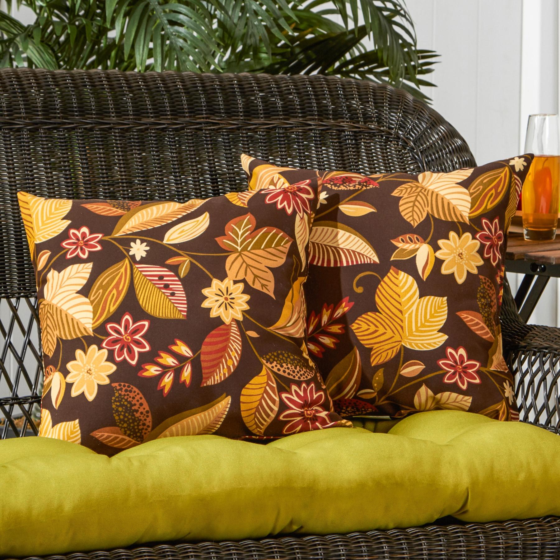 Indoor/Outdoor Reversible Throw Pillow