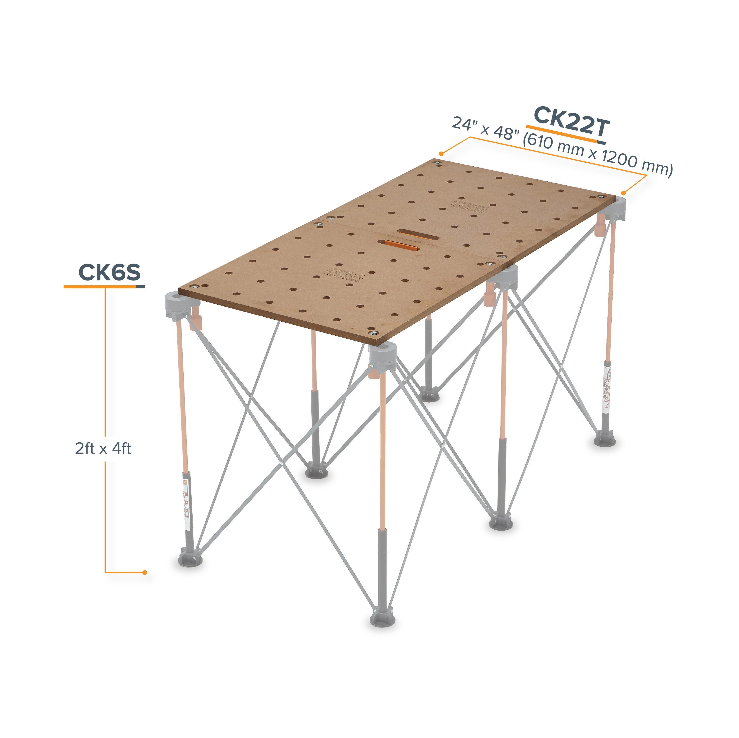 Bora Portamate Centipede Metric Table Top 20Mm Dog Holes