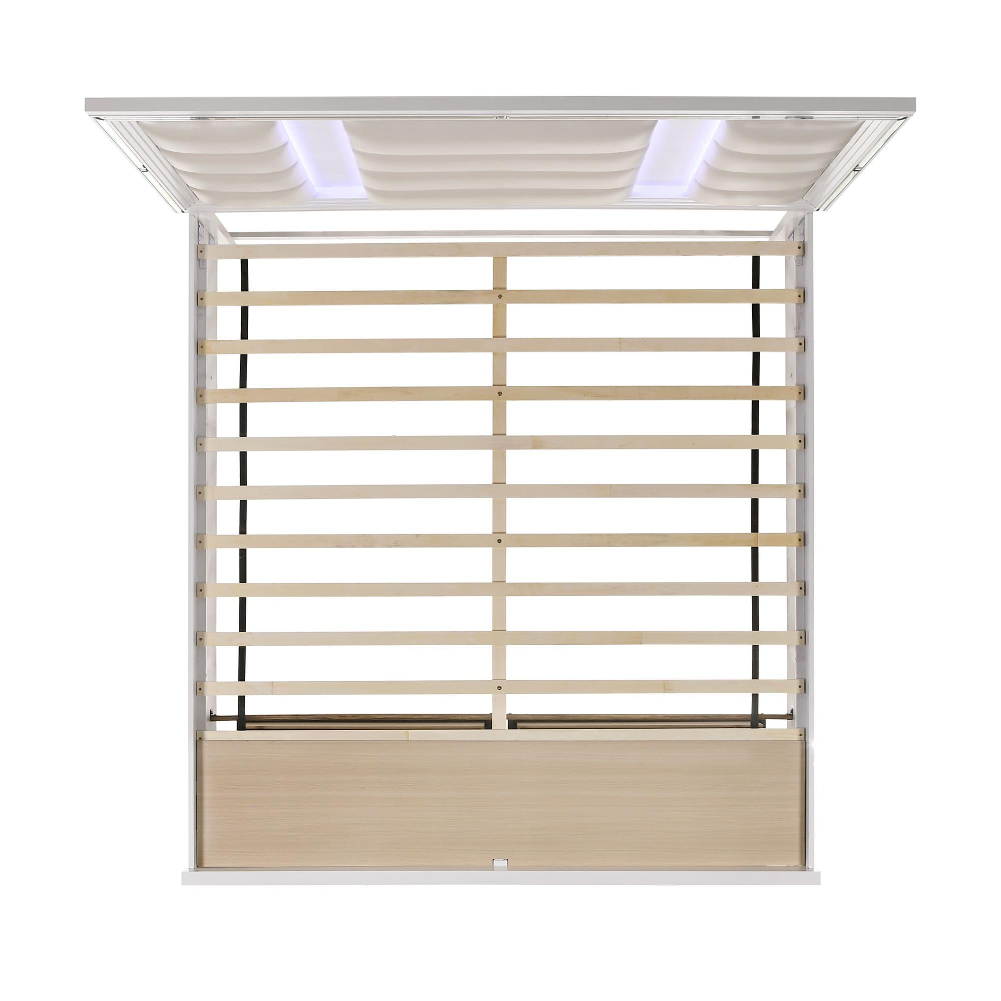 Picket House Furnishings Charlotte King Storage 4PC Bedroom Set in White