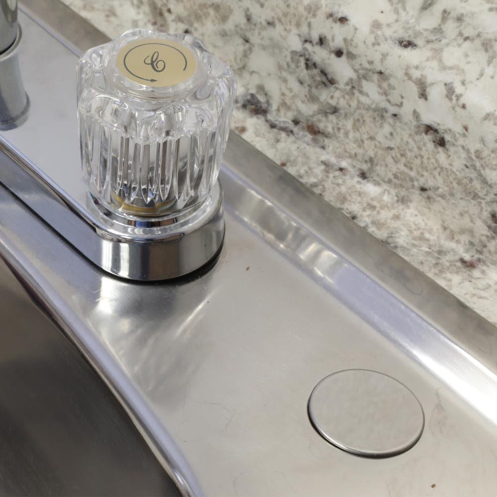 Danco 80246 Sink Hole Cover, Snap-In, Stainless Steel, Chrome Plated