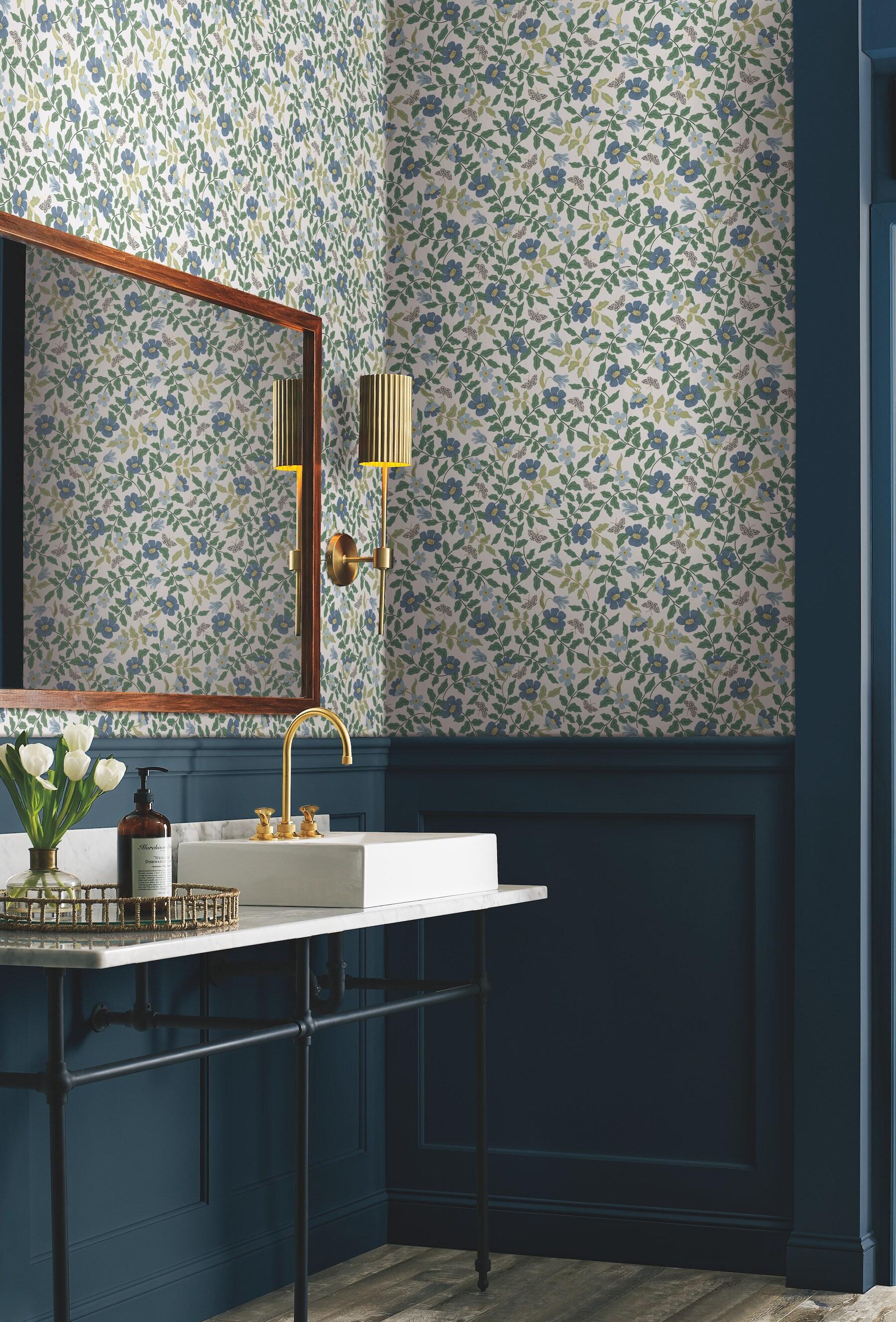 Rifle Paper Co. Primrose 20' L x 20.5" W Peel and Stick Wallpaper Roll