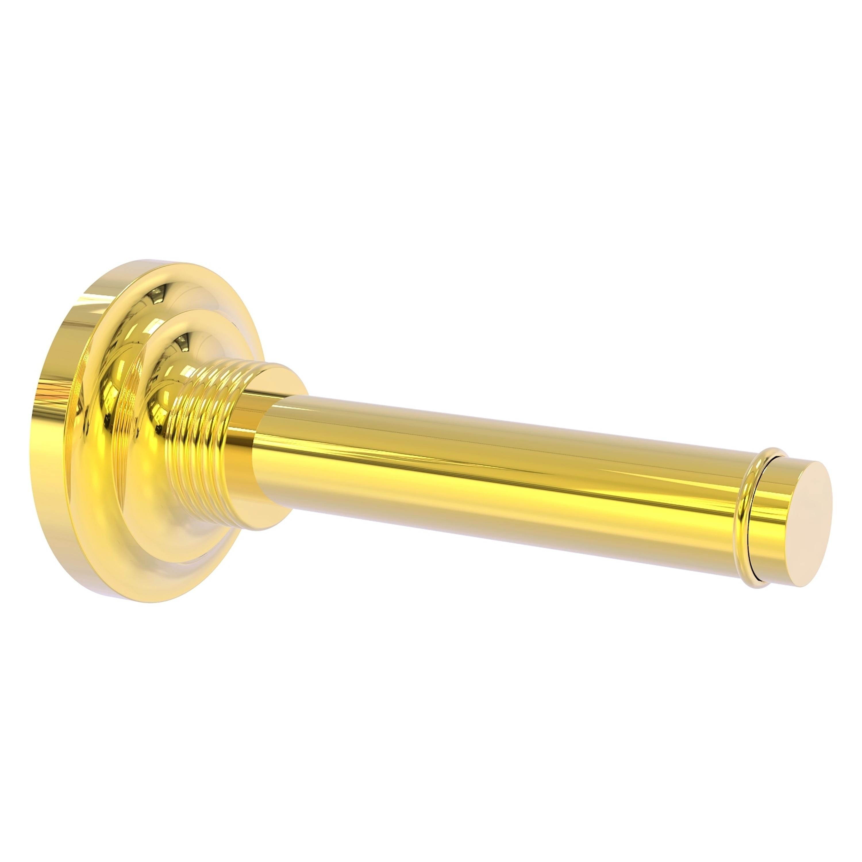 Polished Brass Wall Mounted Reserve Toilet Paper Holder