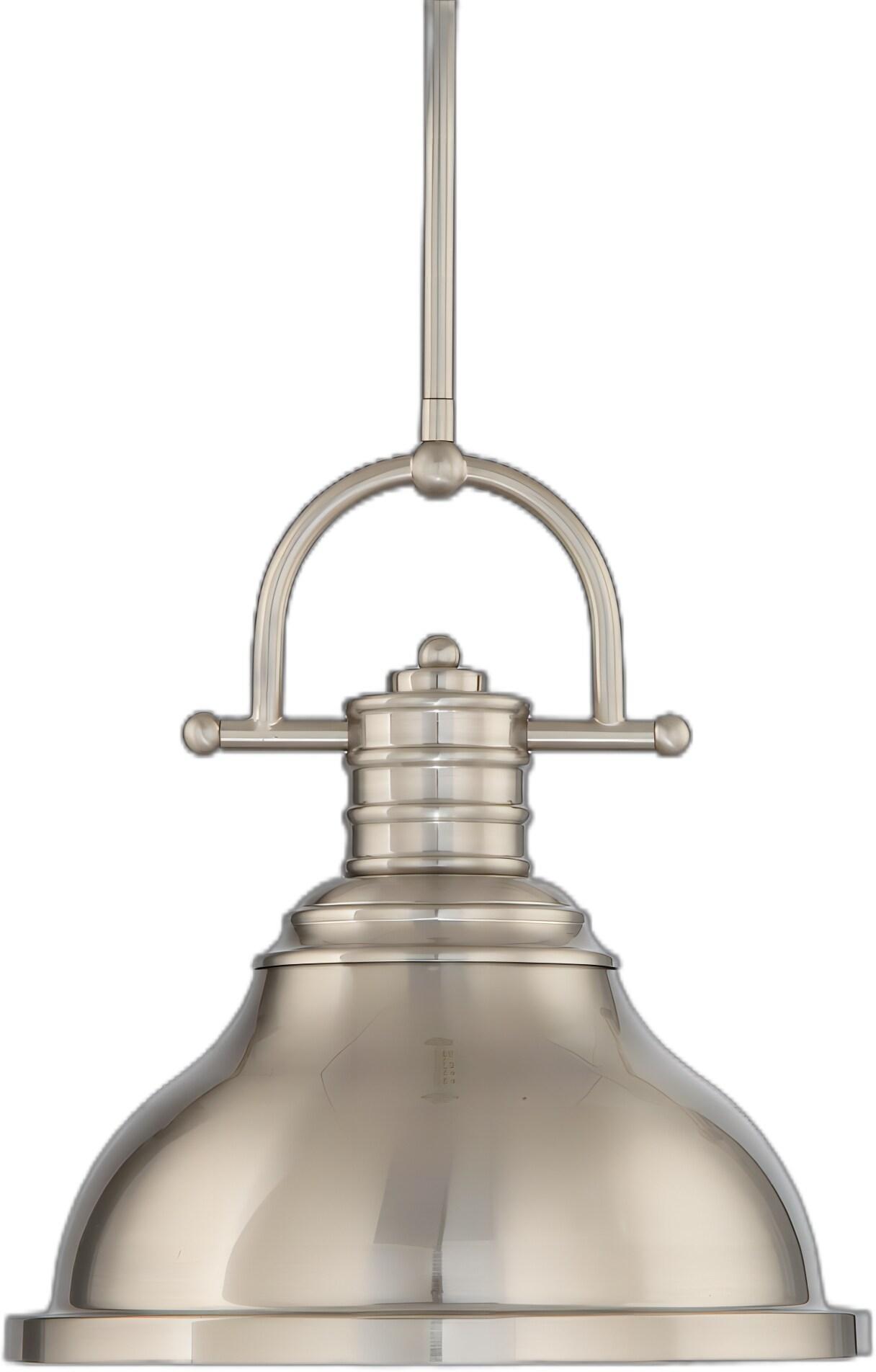 Volume Lighting  1-Light Indoor Brushed Nickel Downrod Pendant - Brushed Nickel