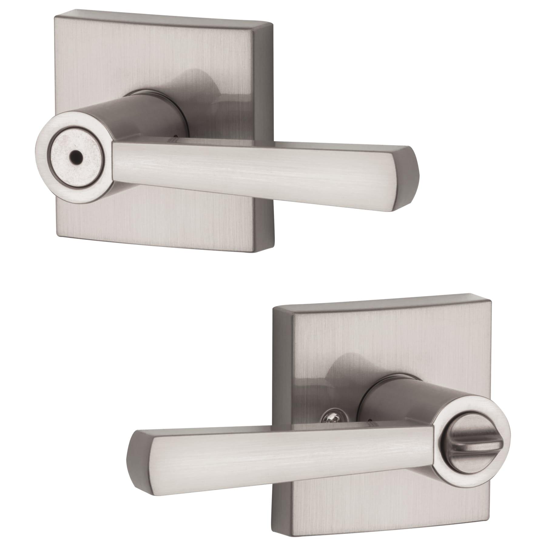 Baldwin Spyglass Bed/Bath Lever in SN