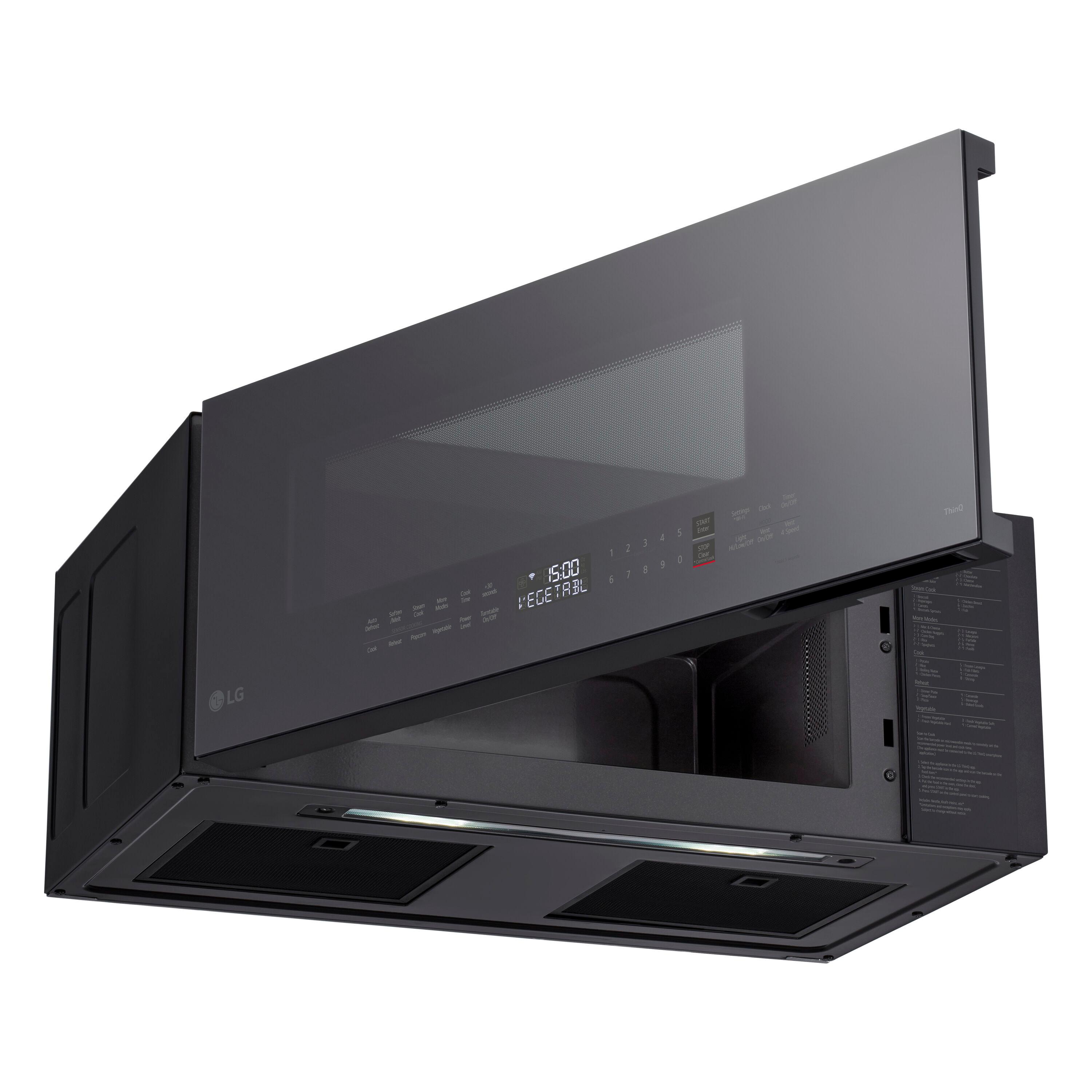 LG 1.3 Cu. Ft. Smart Low Profile Over-the-Range Microwave Oven with Sensor Cook