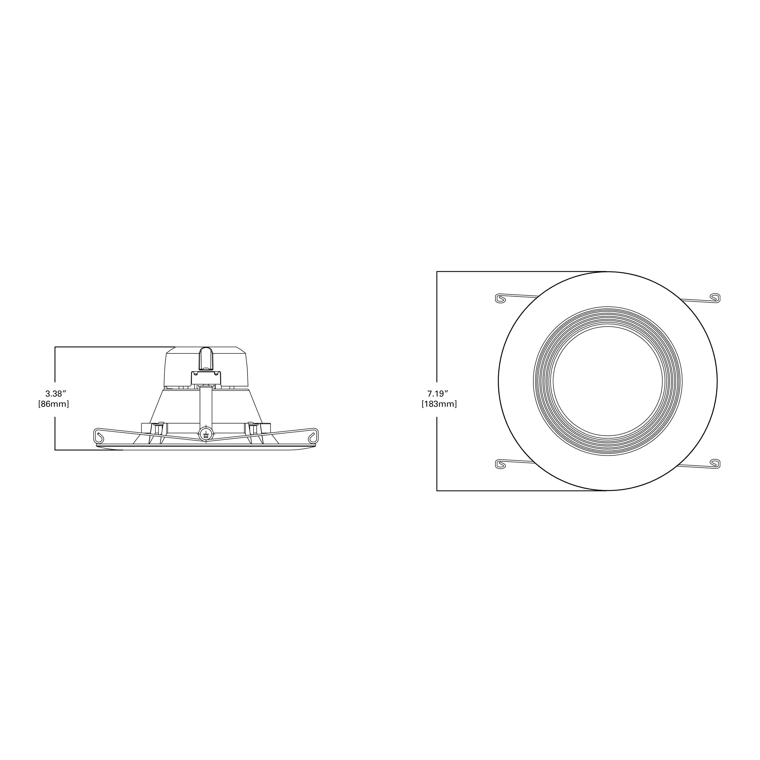 6-Inch White Matte LED Recessed Light Kit with Airtight Seal