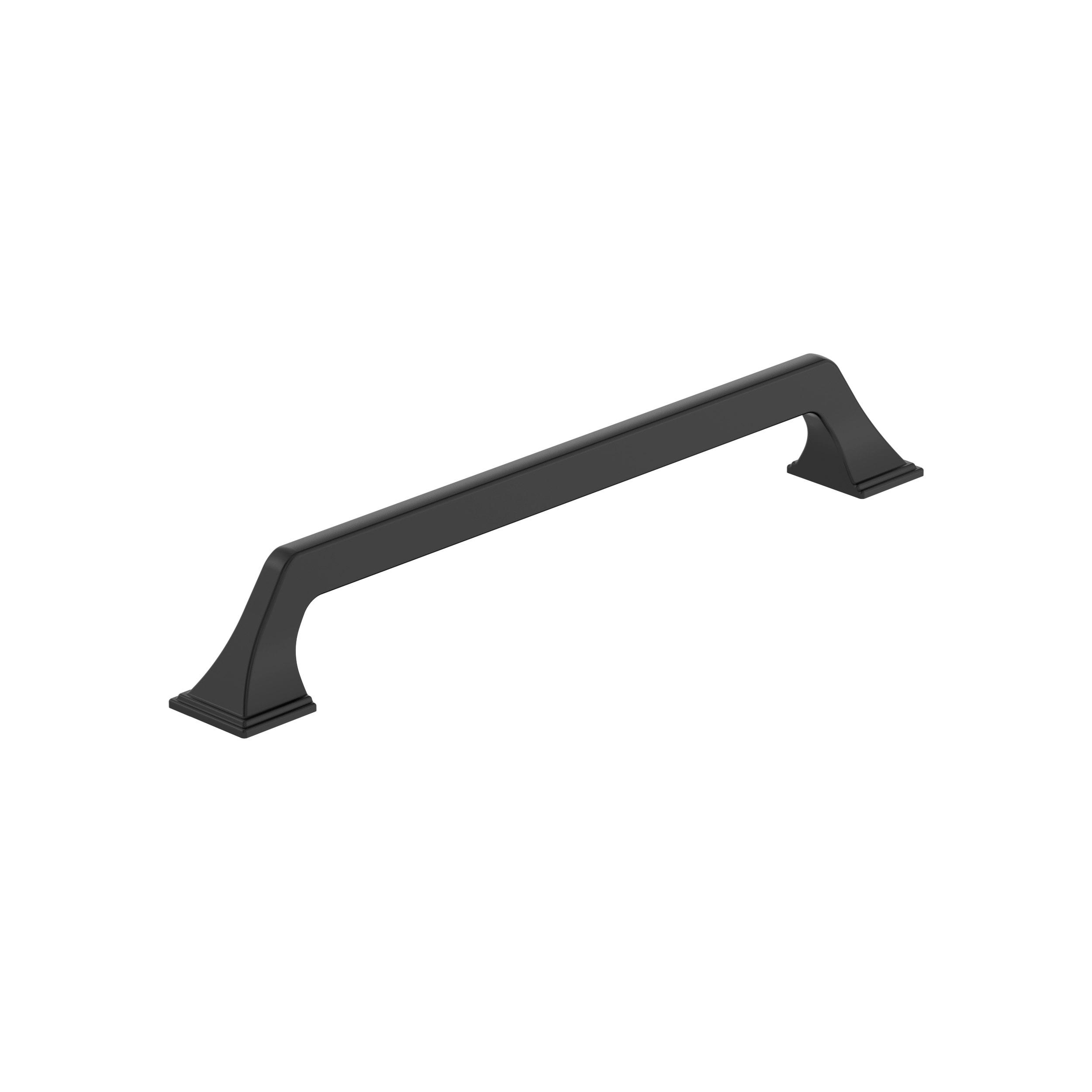 Amerock Exceed 7-9/16 inch (192mm) Center-to-Center Matte Black Cabinet Pull