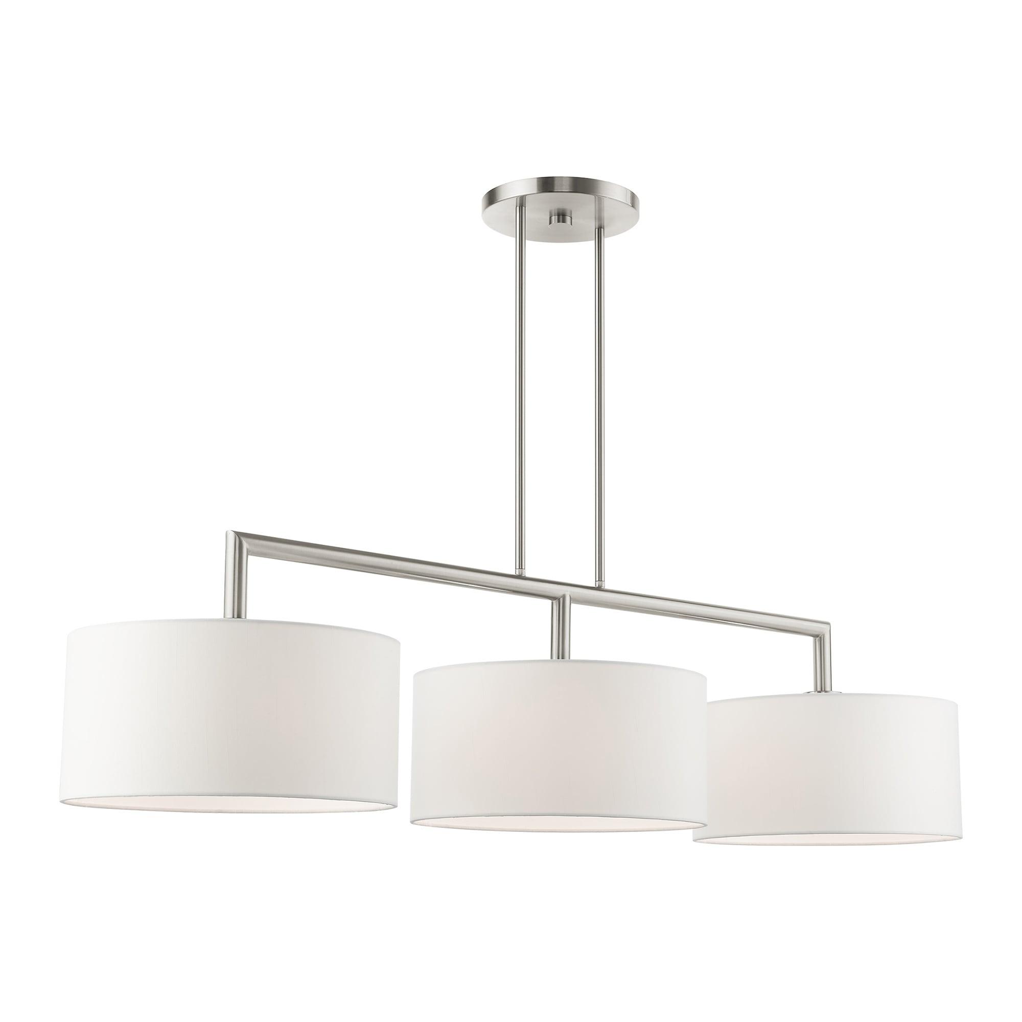 Livex Lighting Meridian 3 - Light Chandelier in  Brushed Nickel