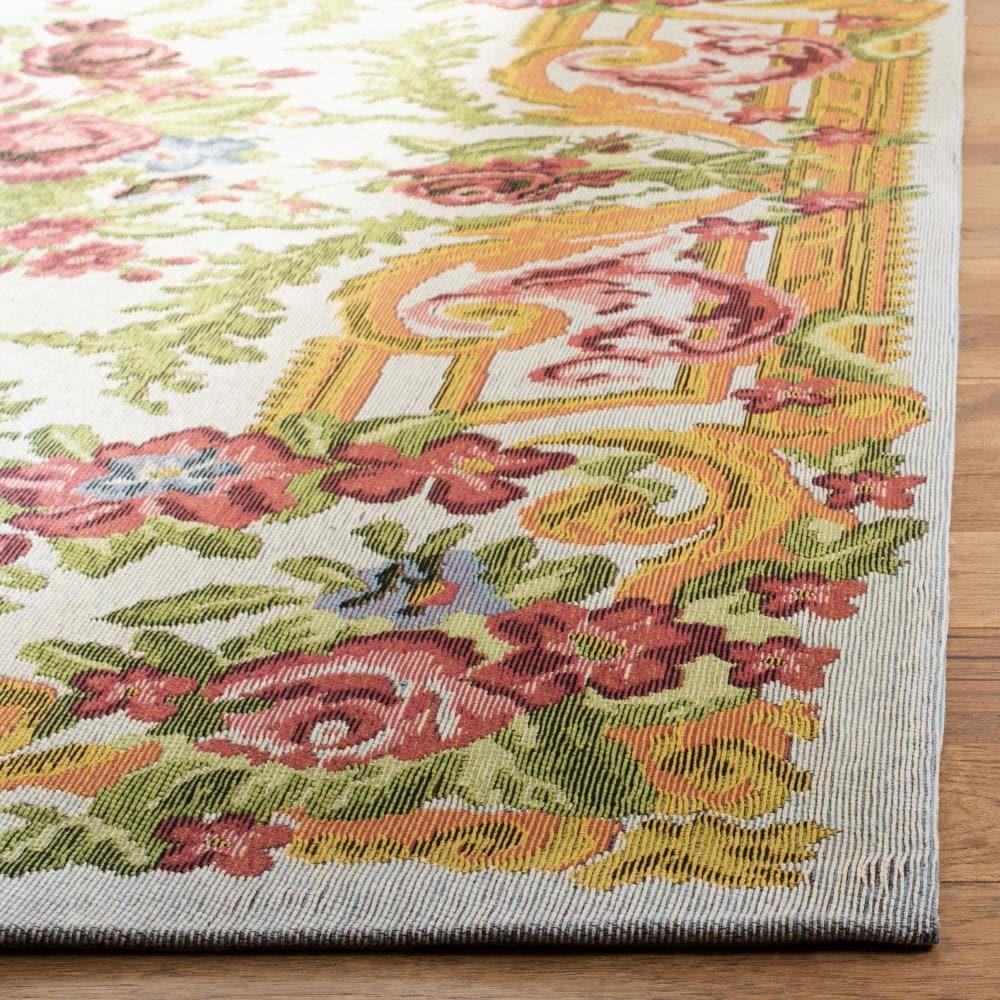 Classic Vintage CLV112 Power Loomed Area Rug - Ivory/Rose - 5'x8' - Safavieh.