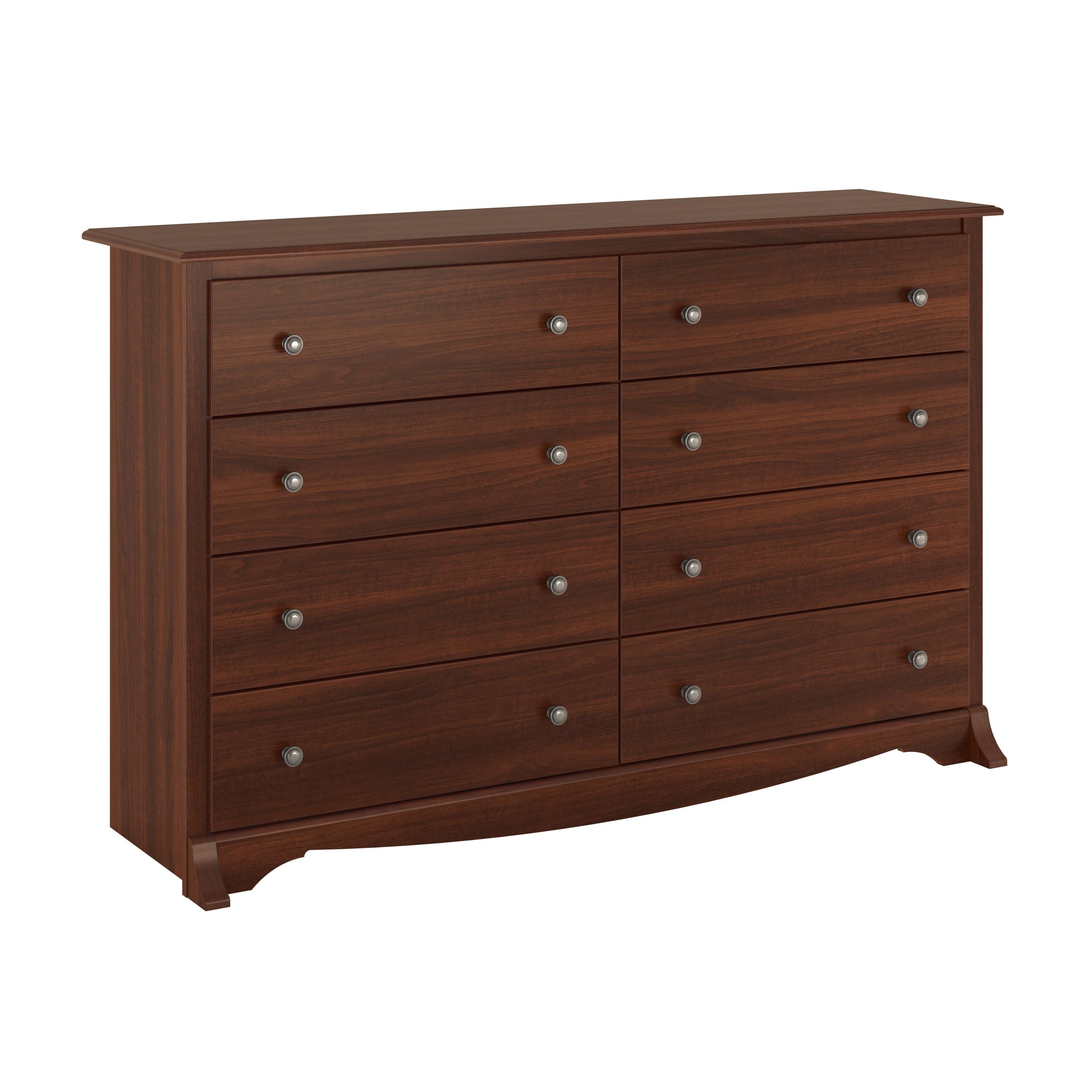 Sonoma 8 Drawer Dresser Cherry - Prepac: Laminated Composite Wood, Metal Glides