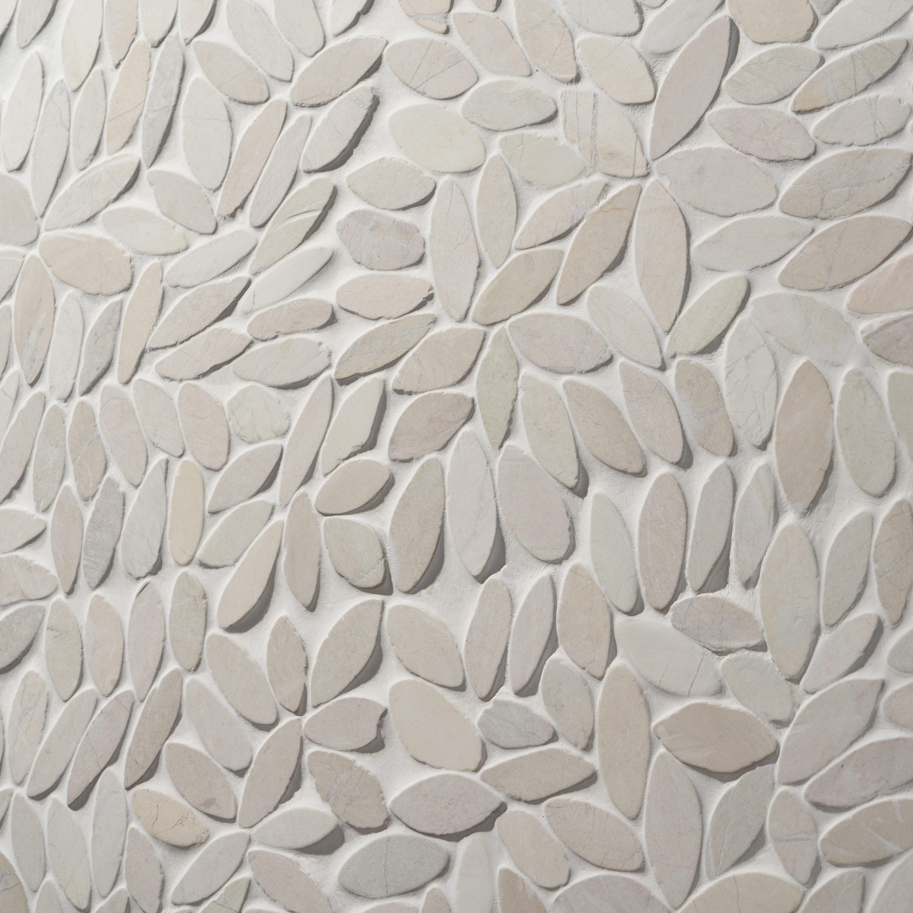 Picturesque Flower 11.81 in. x 11.81 in. Natural Stone Floor and Wall Mosaic Tile (0.97 Sq. Ft. / Each)