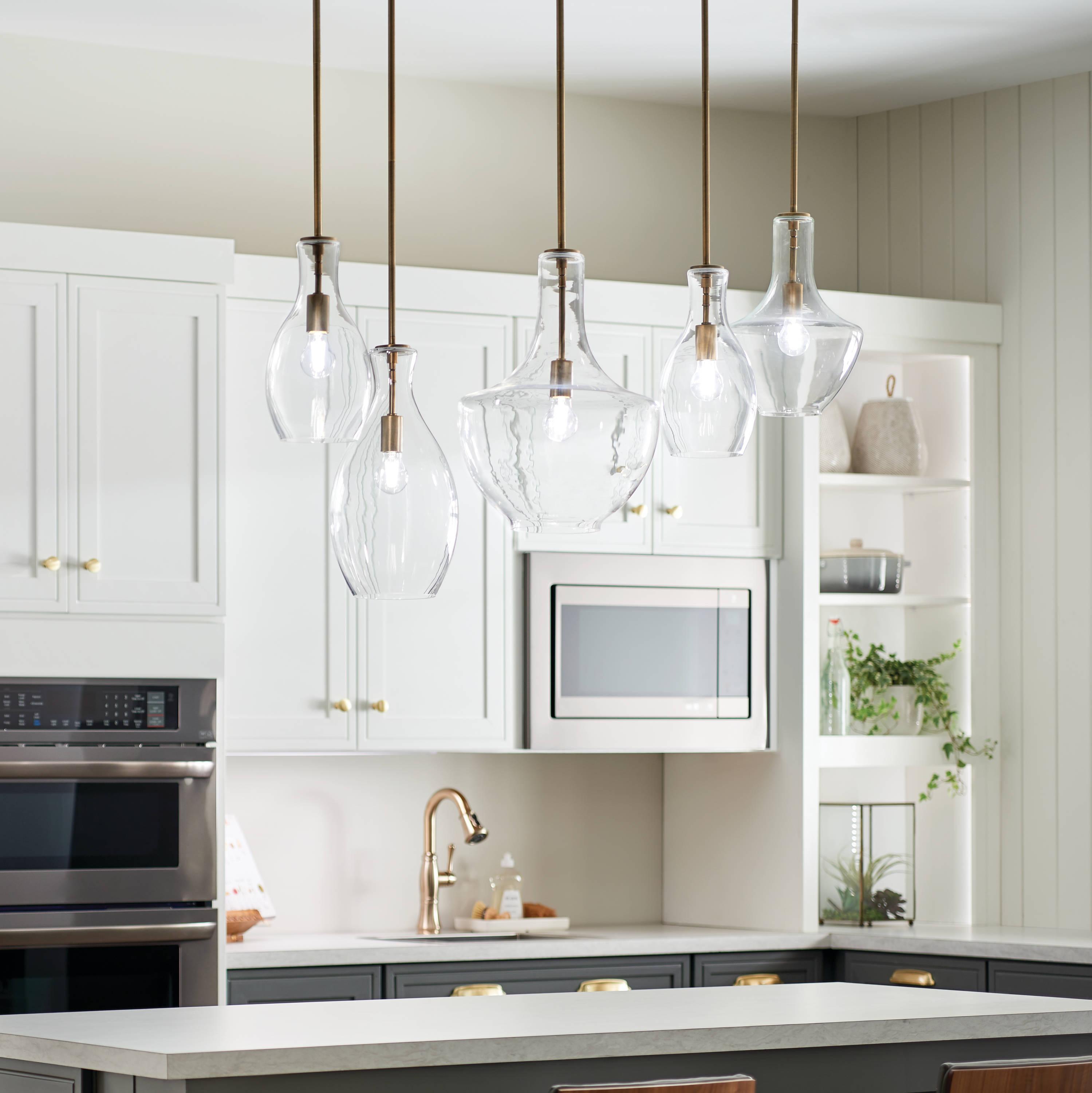 Kichler Lighting Everly 1 - Light Pendant in  Natural Brass