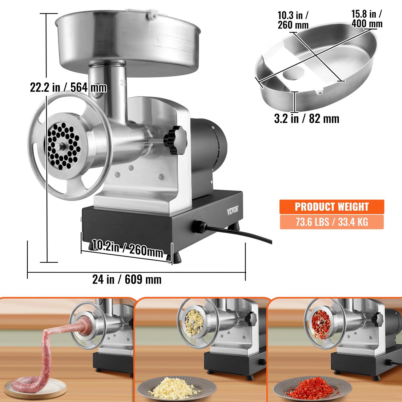VEVOR Steel Metal Electric Meat Grinder