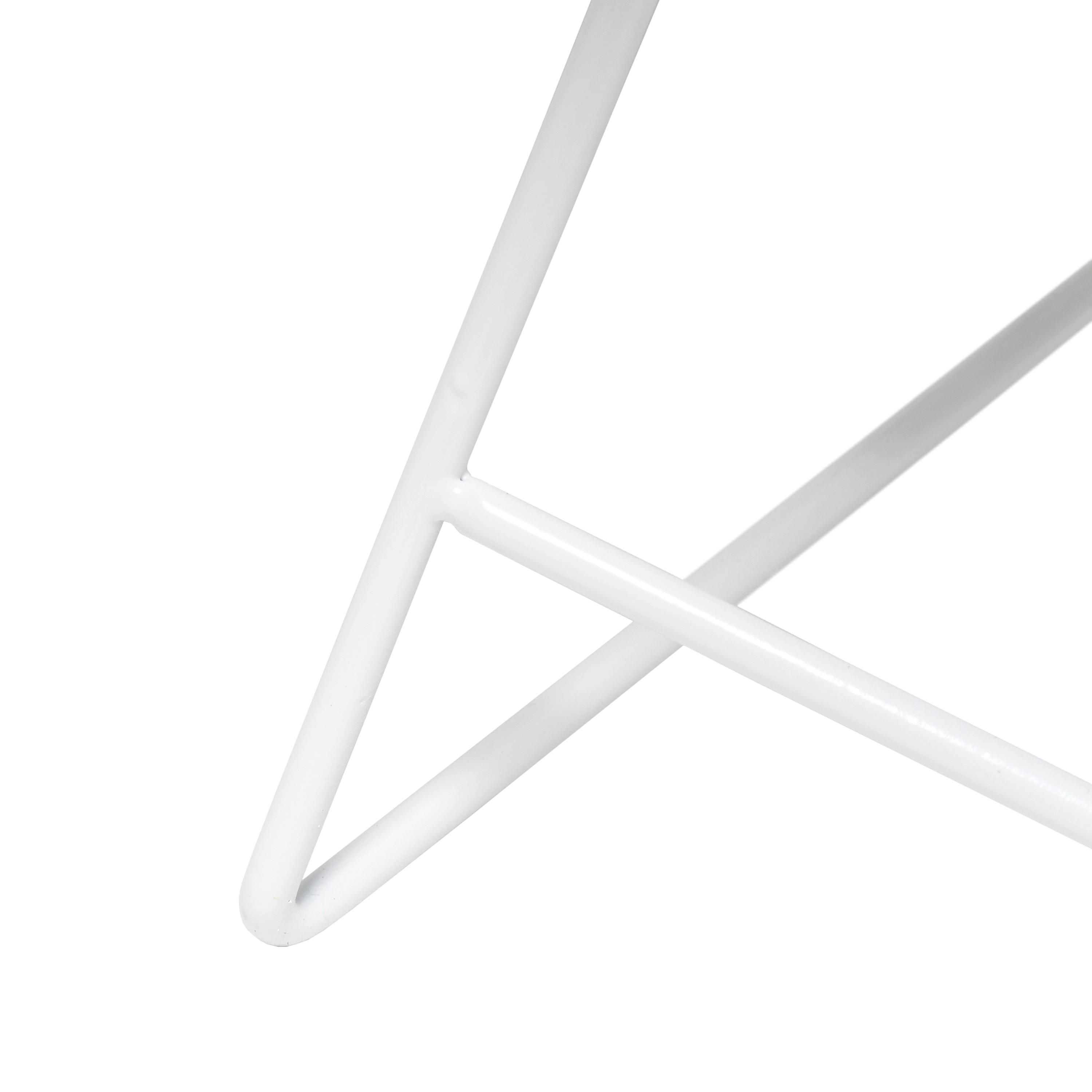 Down To The Wire Table Lamp with Fabric Shade White - Simple Designs: Modern Nightstand Light, ETL Listed