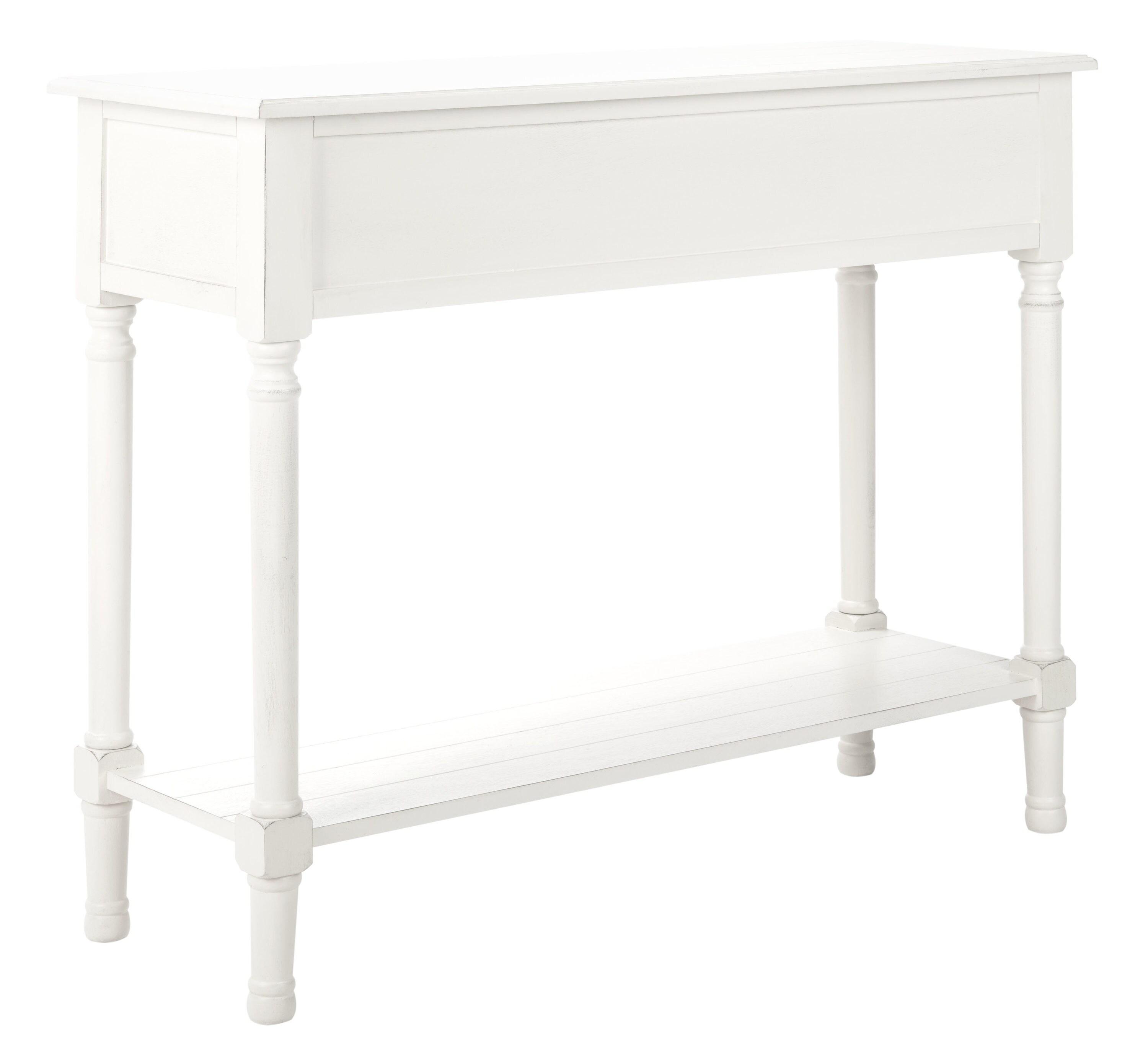 Primrose 2 Drawer Console Table - Distressed White - Safavieh