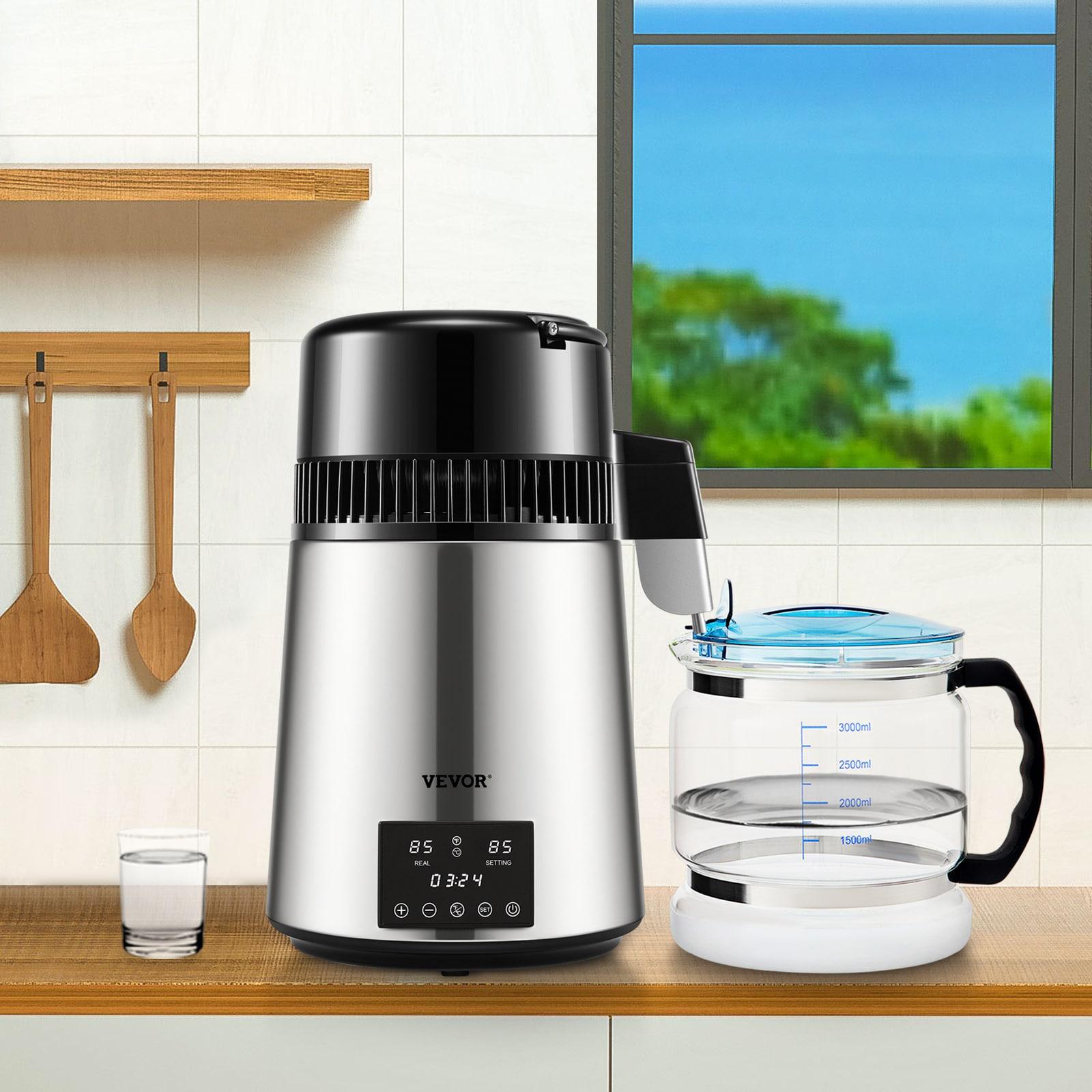 VEVOR VEVOR 1.1 Gallon Countertop Water Distiller, 0.4 Gal/H, 1750W Stainless Steel Distiller
