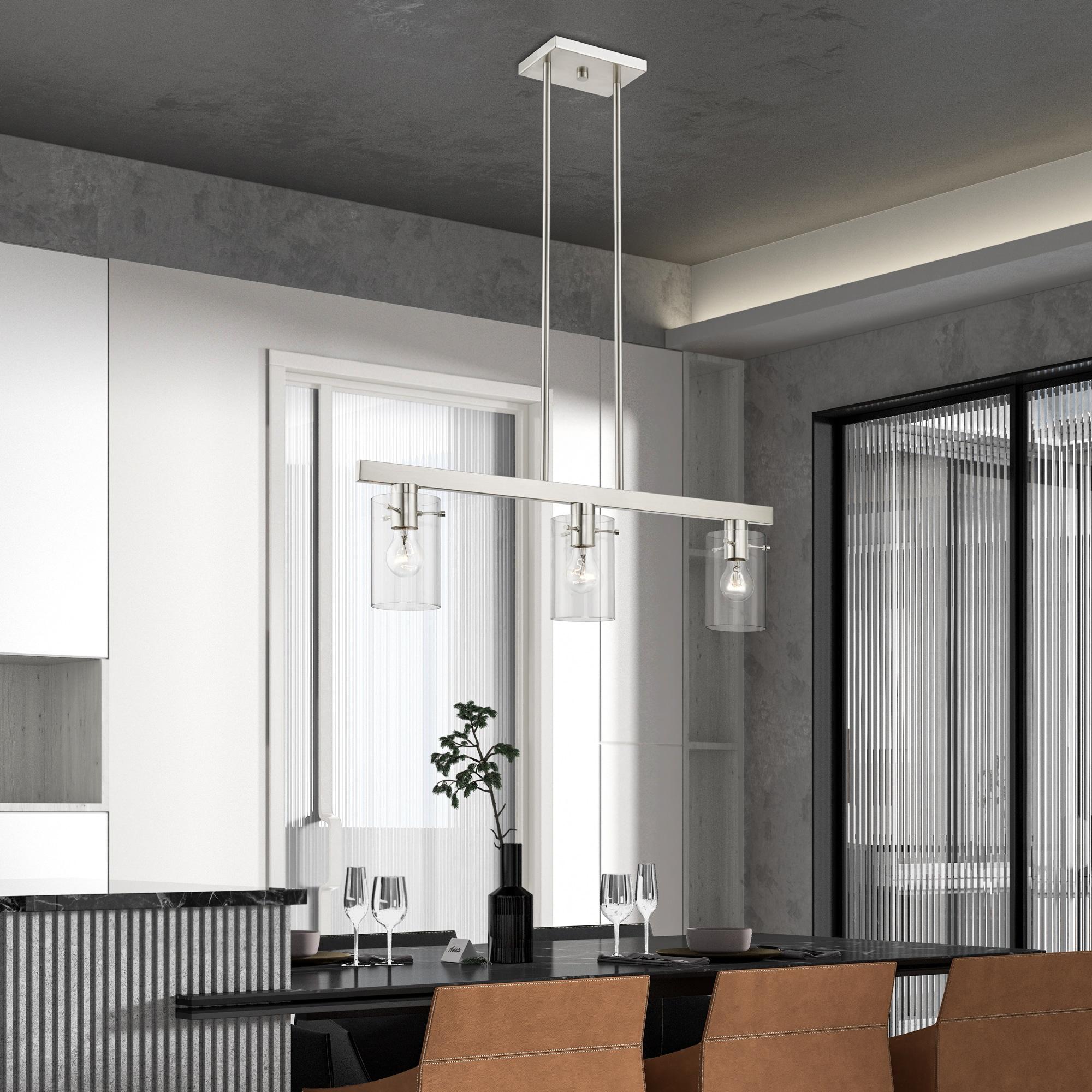 Livex Lighting Munich 3 - Light Chandelier in  Brushed Nickel
