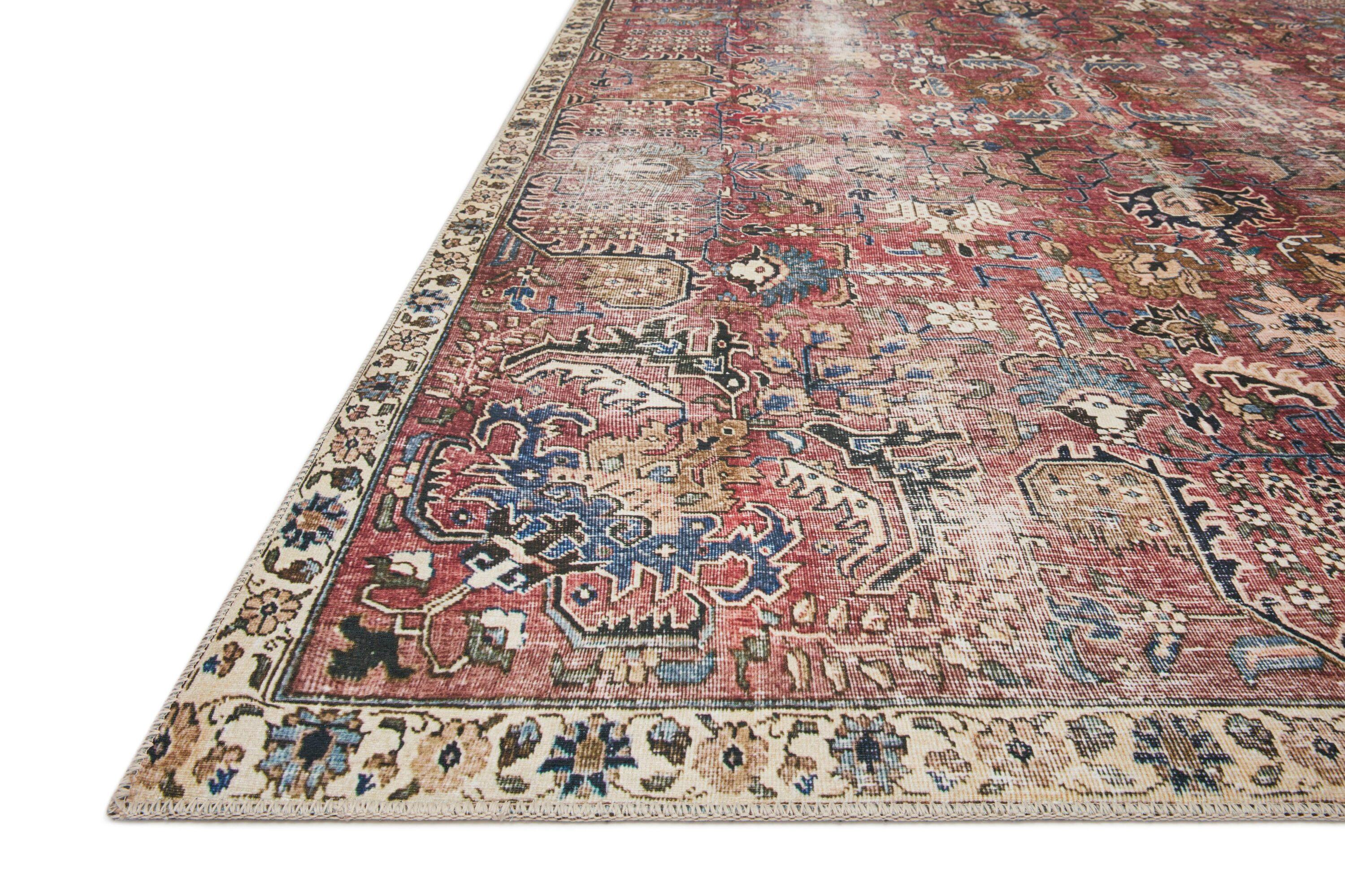 Chris Loves Julia x Loloi Jules Oriental Merlot Rug