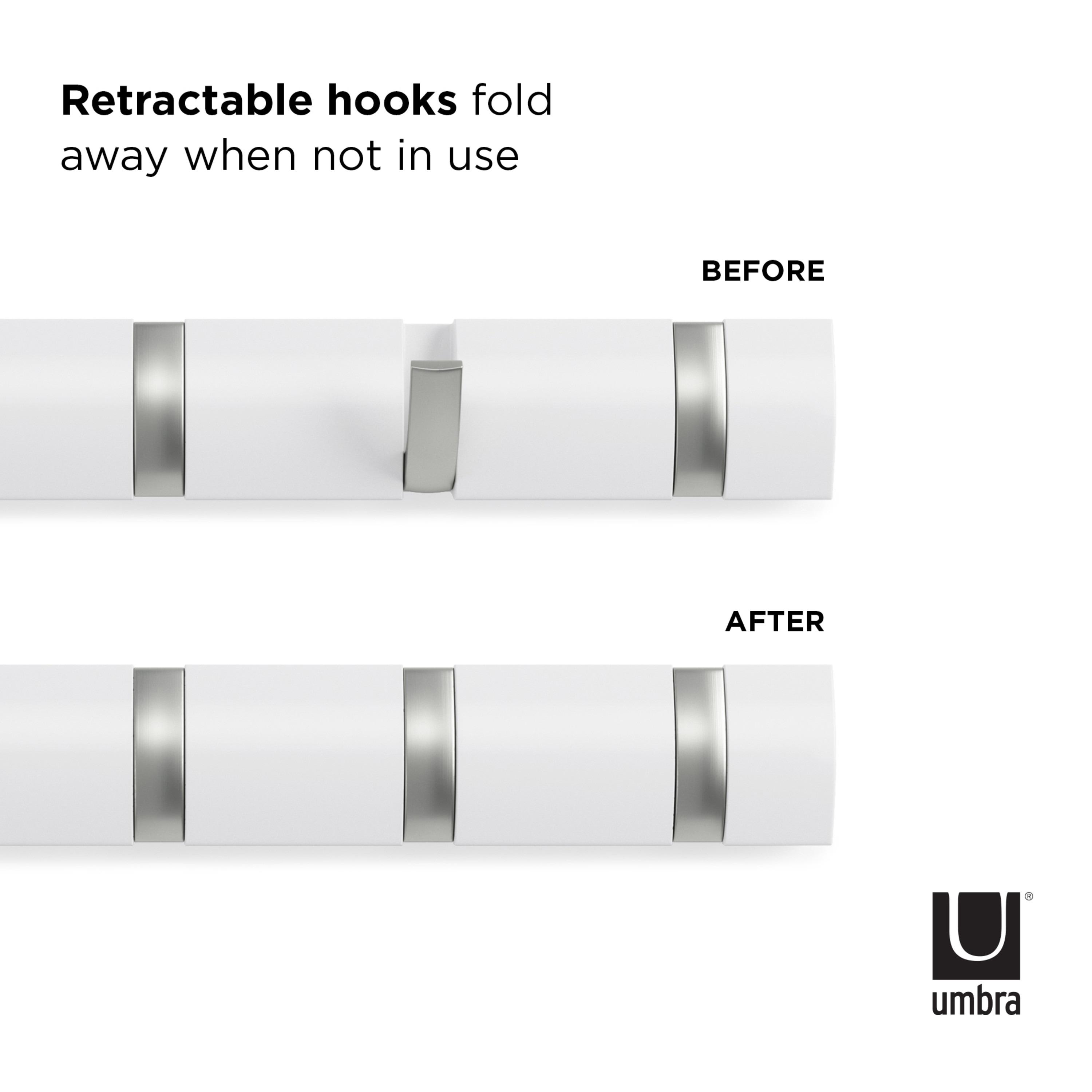 Flip 8 - Hook Solid Wood Coat Rack
