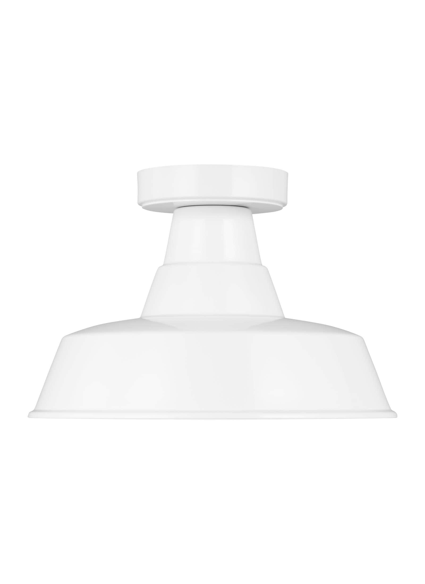 Fisher Outdoor Flush Mount - White / 12"Dia