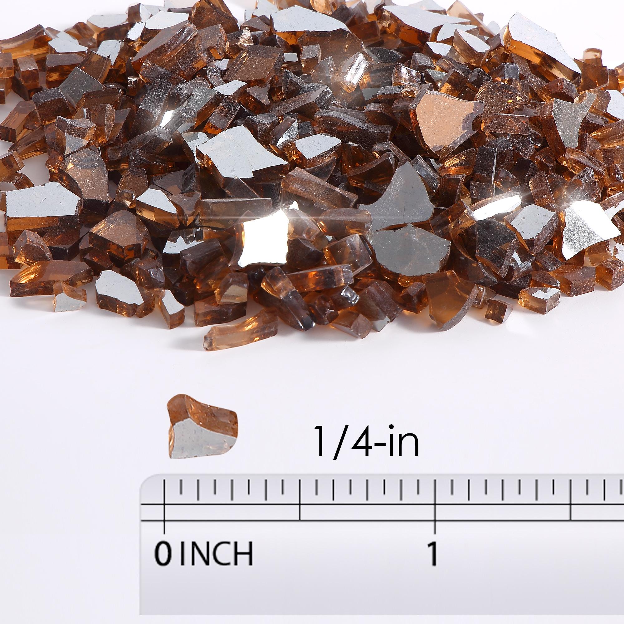 Copper Reflective Tempered Fire Glass Beads for Fire Pits