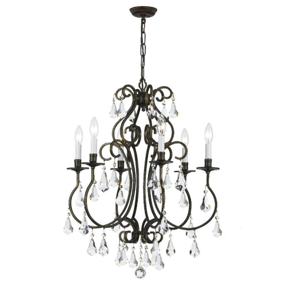 Crystorama Lighting - Chandelier - Ashton - Six Light Chandelier in Traditional