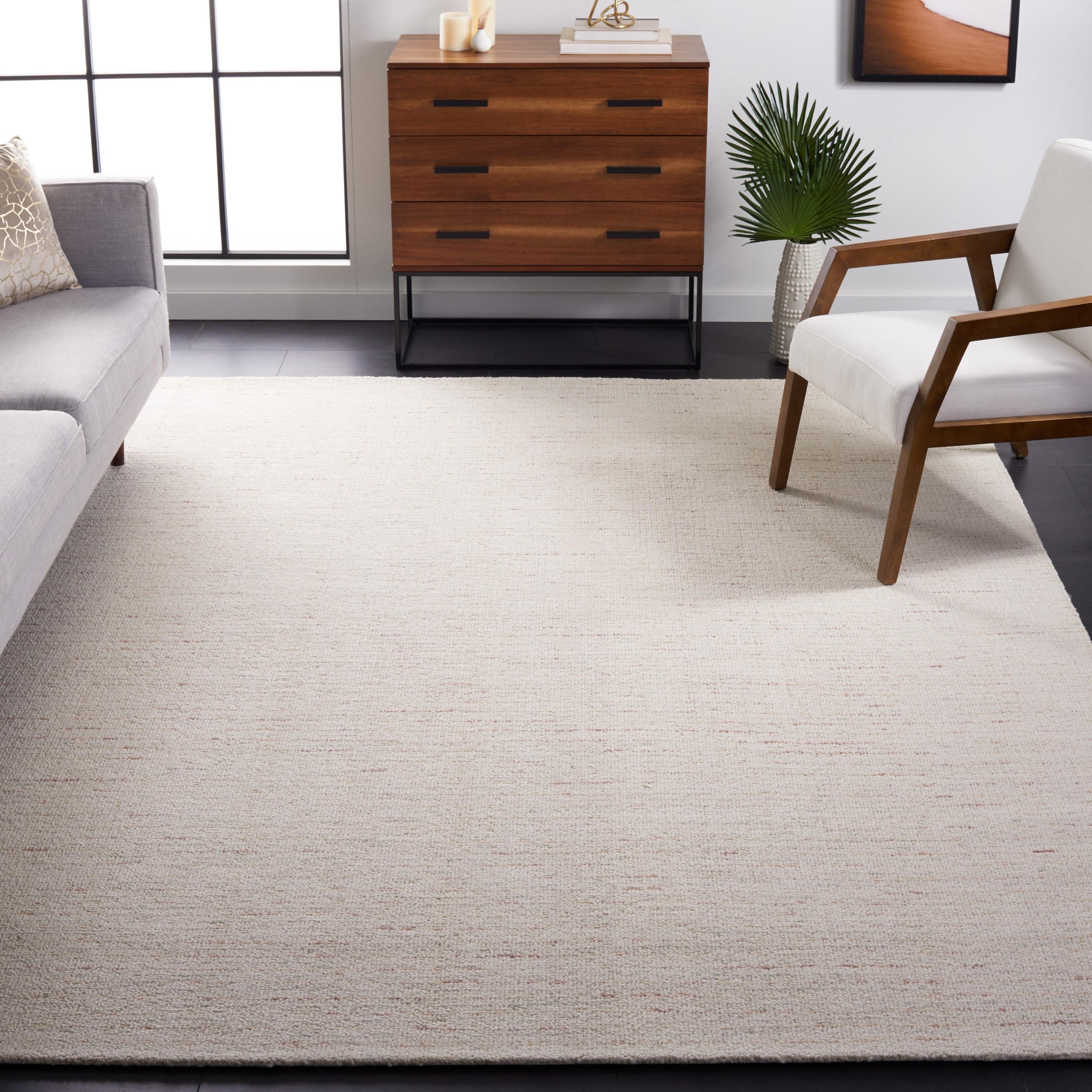 Abstract ABT468 Handmade Indoor Area Rug - Ivory/Brown - 9'x12' - Safavieh