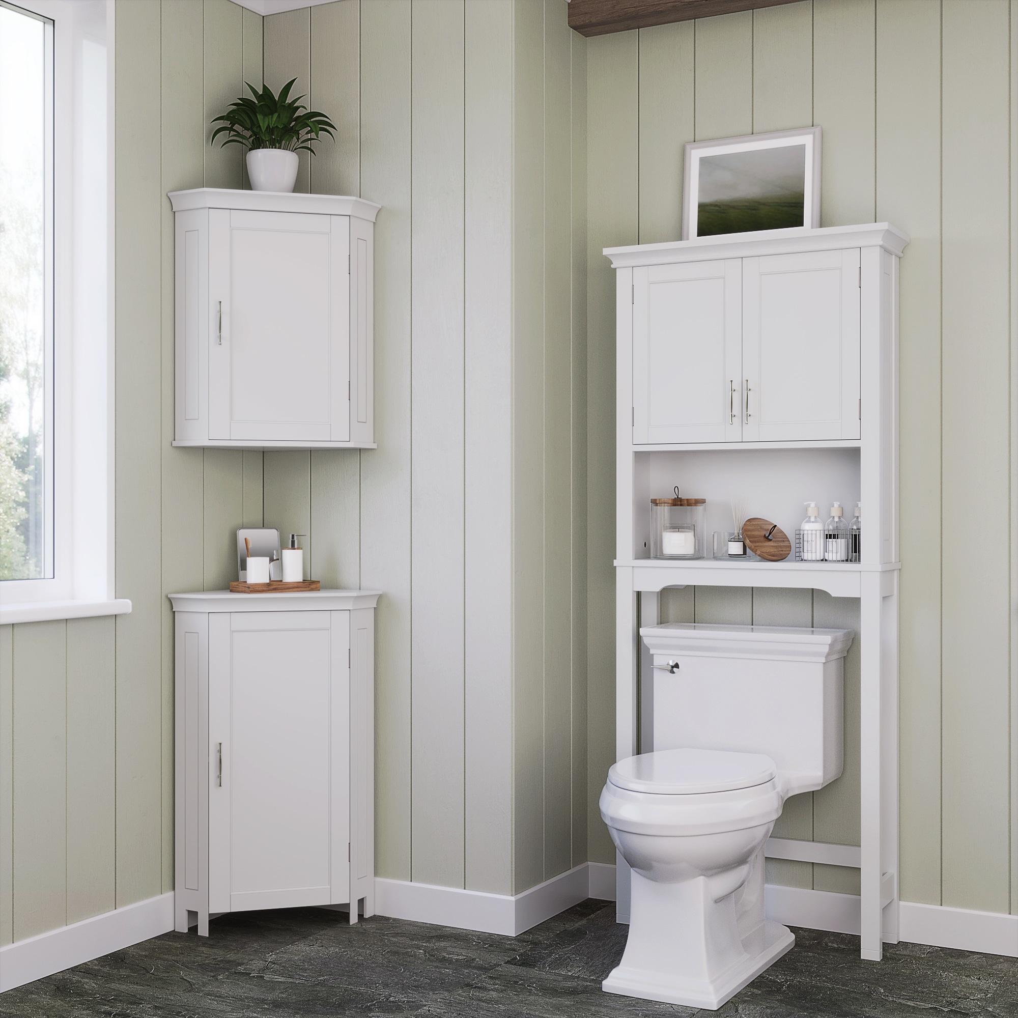 RiverRidge Home RiverRidge Somerset Over the Toilet Bathroom Spacesaver Wall Medicine Storage Cabinet with Adjustable Shelf
