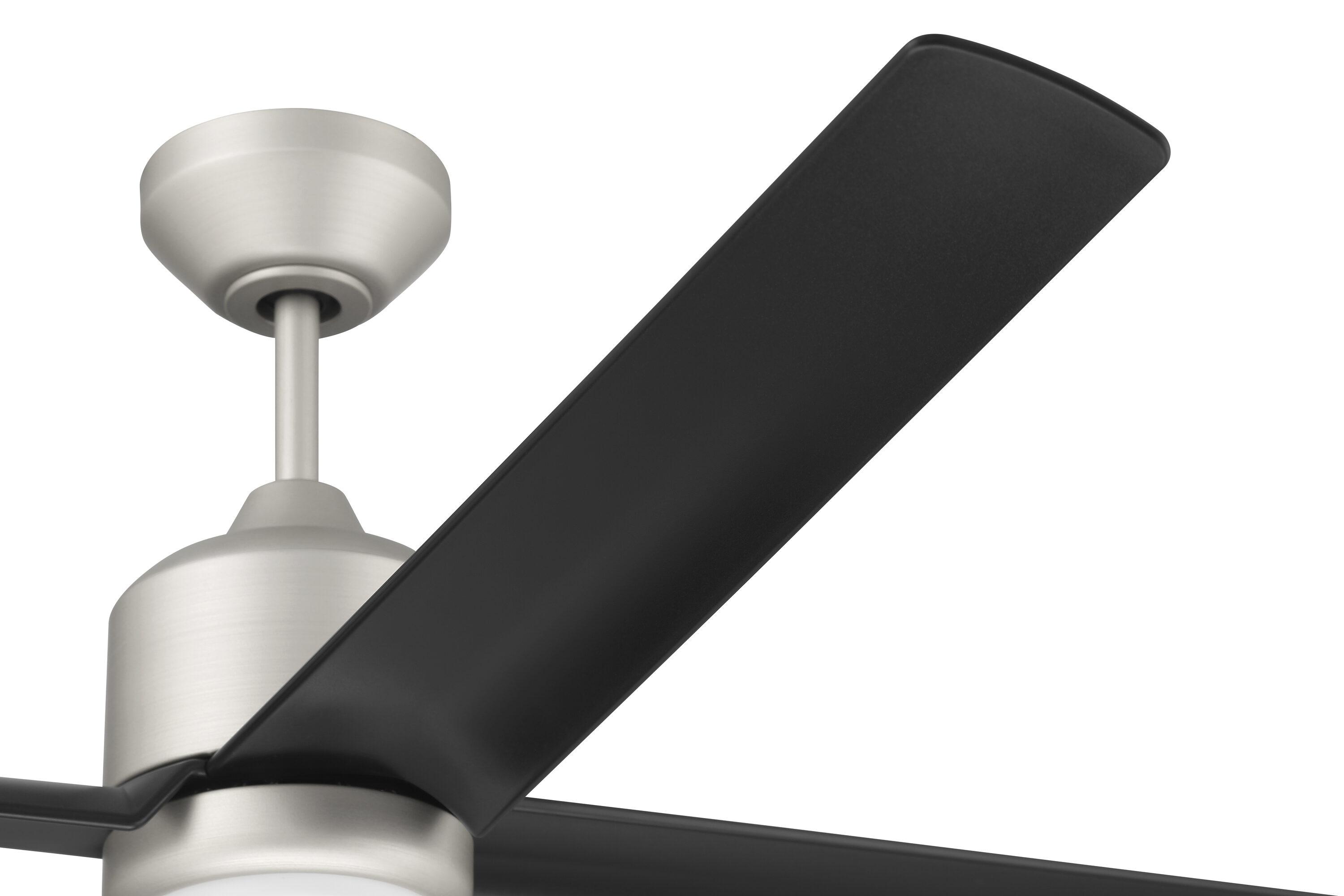 Craftmade Quell 52" Damp-Rated Ceiling Fan with LED Lights & Remote