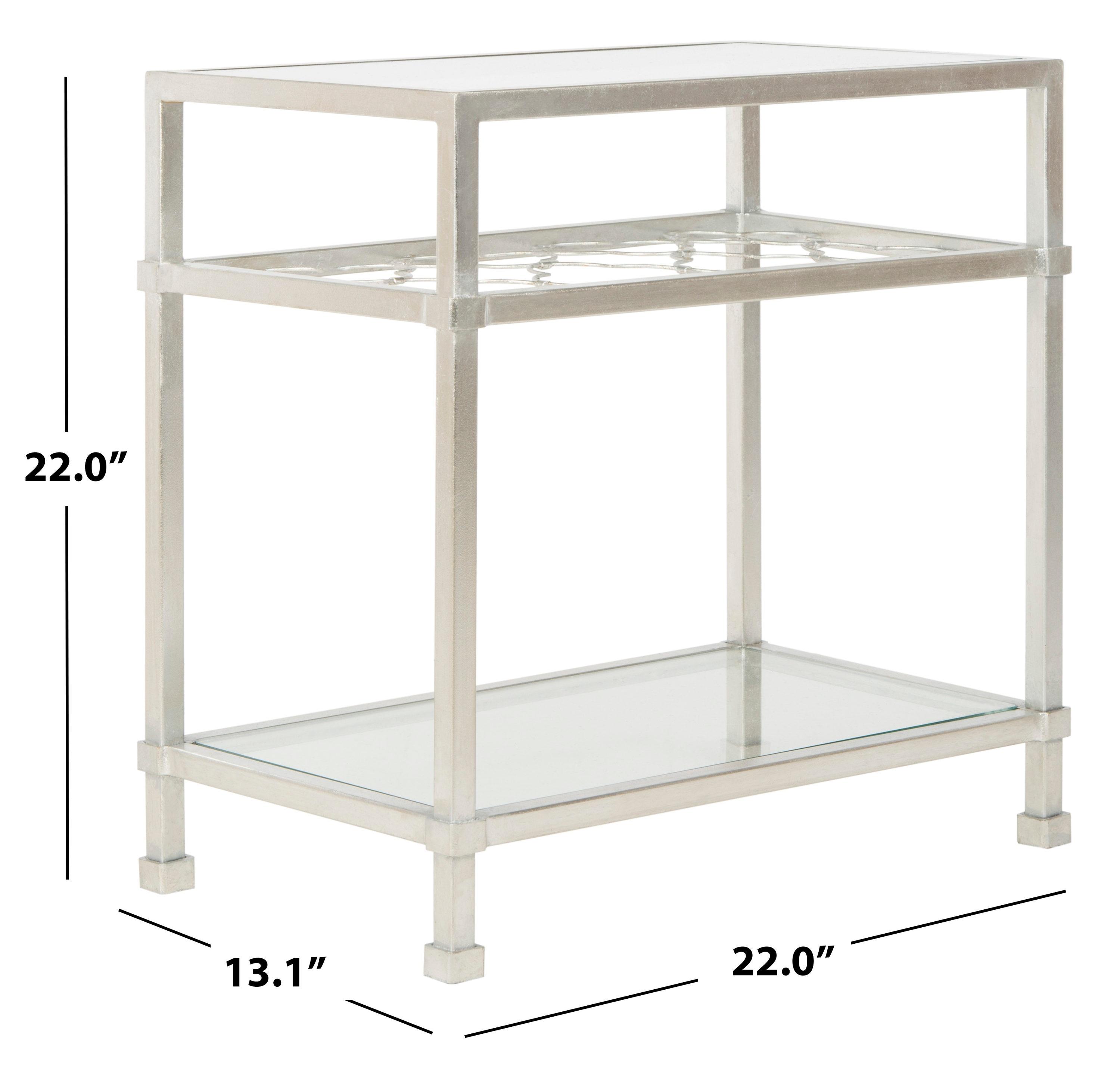 Hanzel Side Table - Silver - Safavieh.