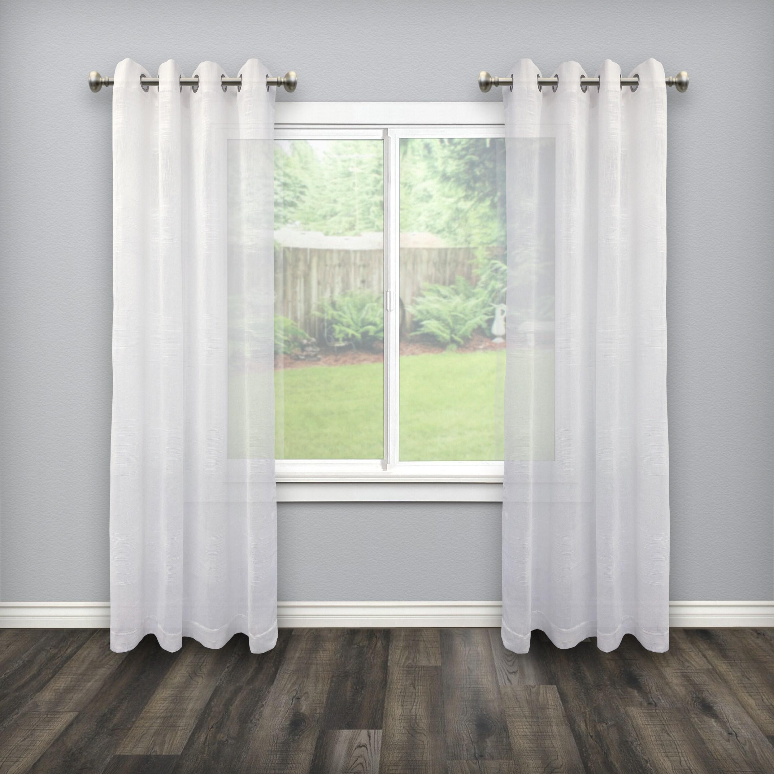 Fairbanks II 12-20 Inch Adjustable Side Curtain Rod Set Pair, 1 Inch Diameter in Nickel