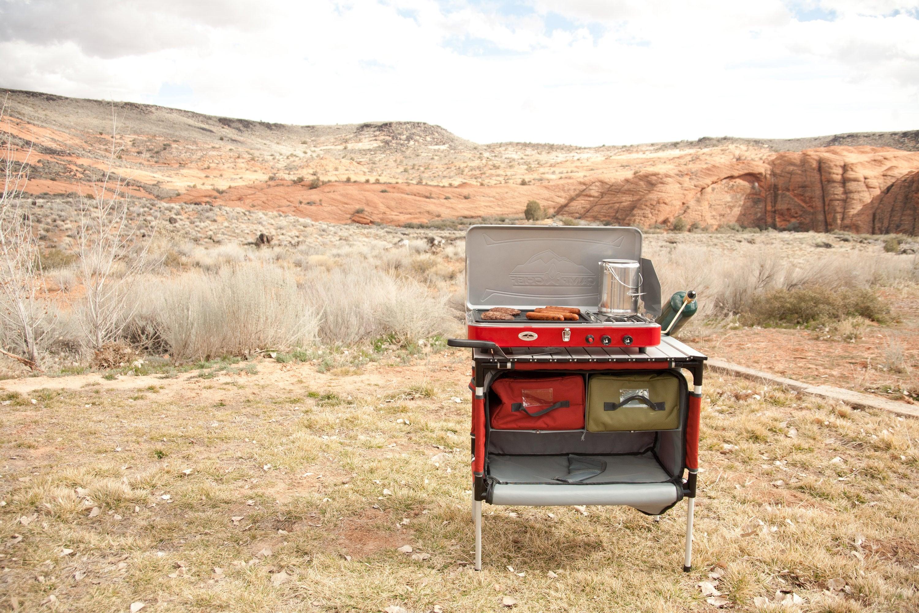 Camp Chef Mountain Series Table and Organizer - Red