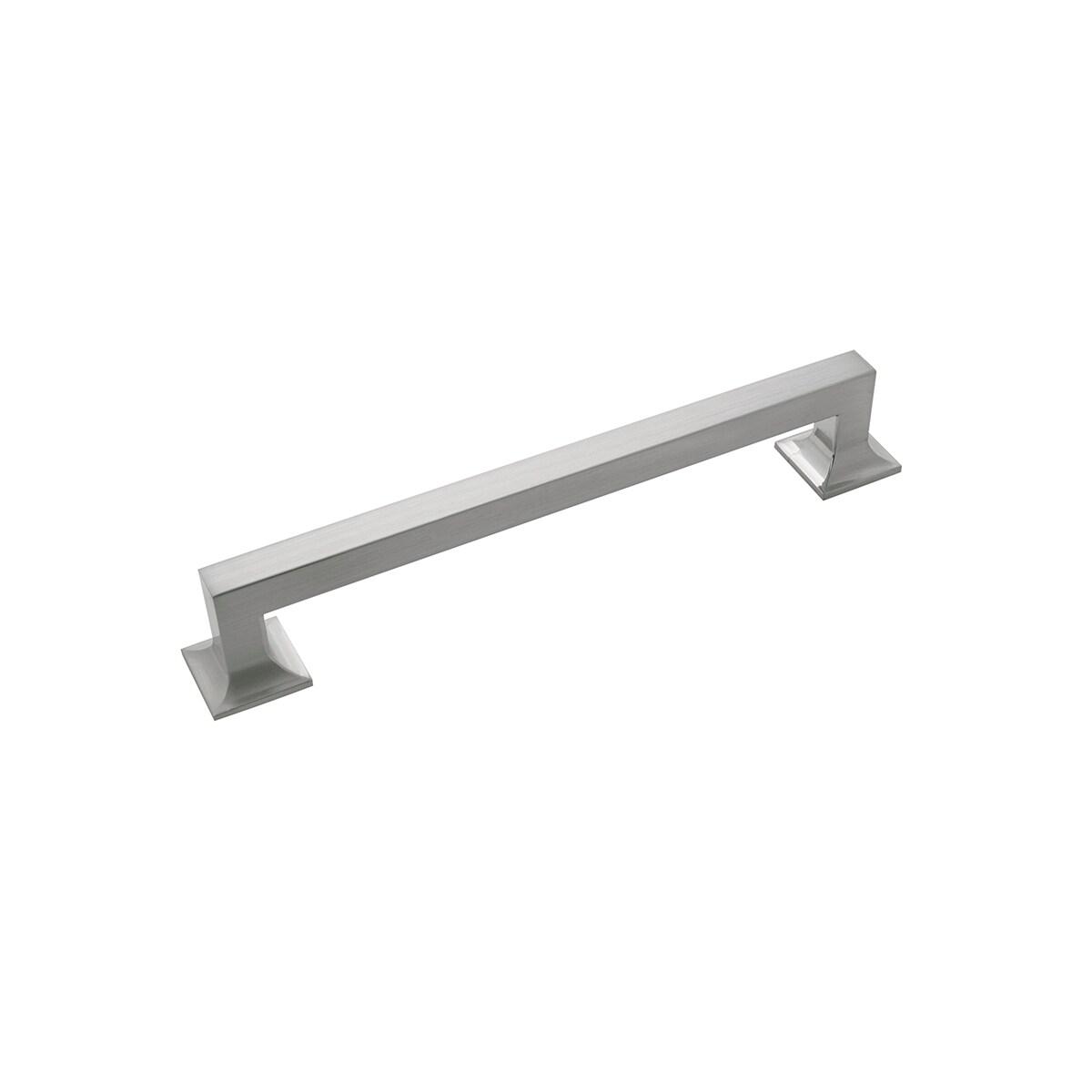 Hickory Hardware Studio Collection Pull 7-9/16 Inch (192mm) Center to Center Satin Nickel Finish