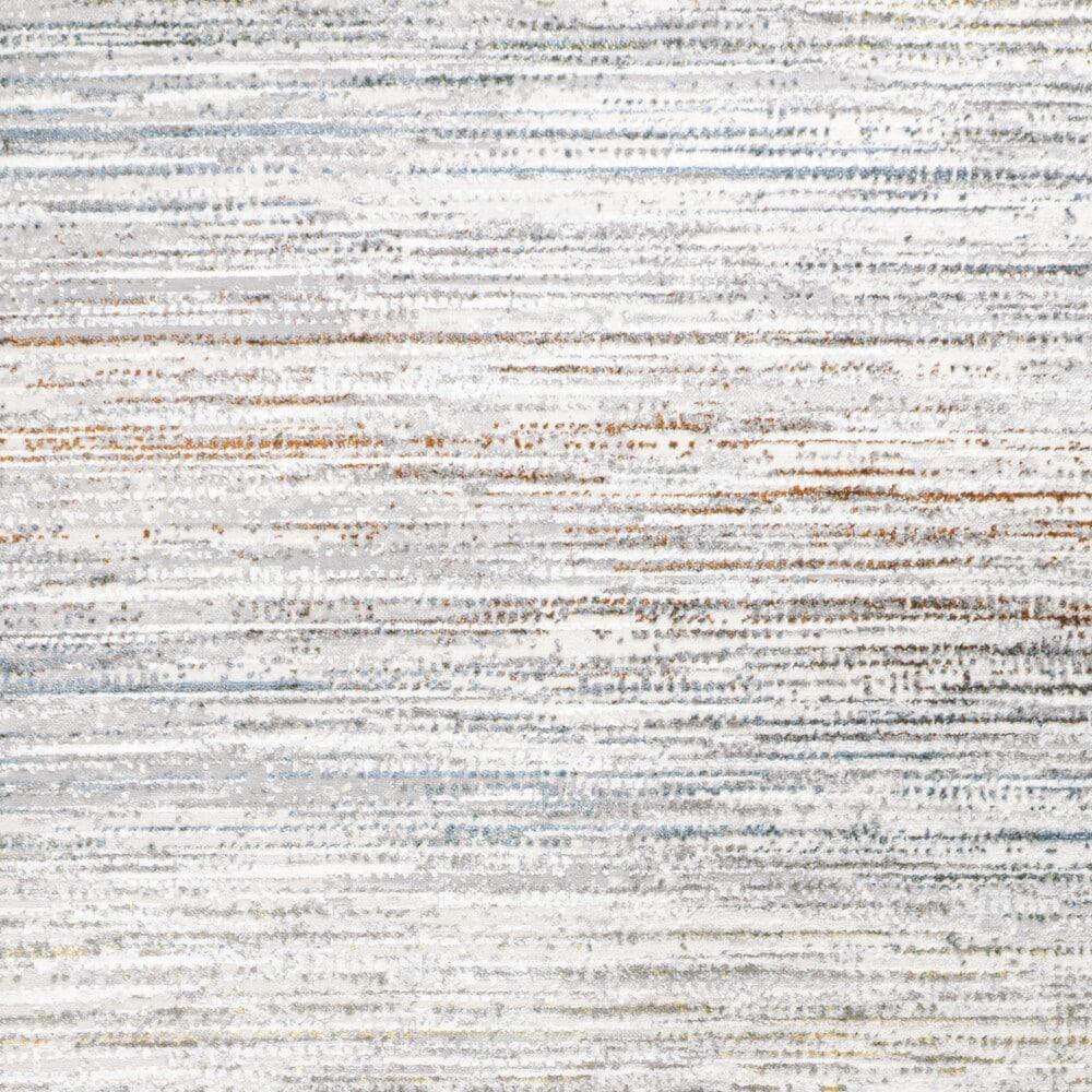 JONATHAN Y Loom Modern Strie'  Gray/Blue/Orange 3 ft. x 5 ft. Area Rug