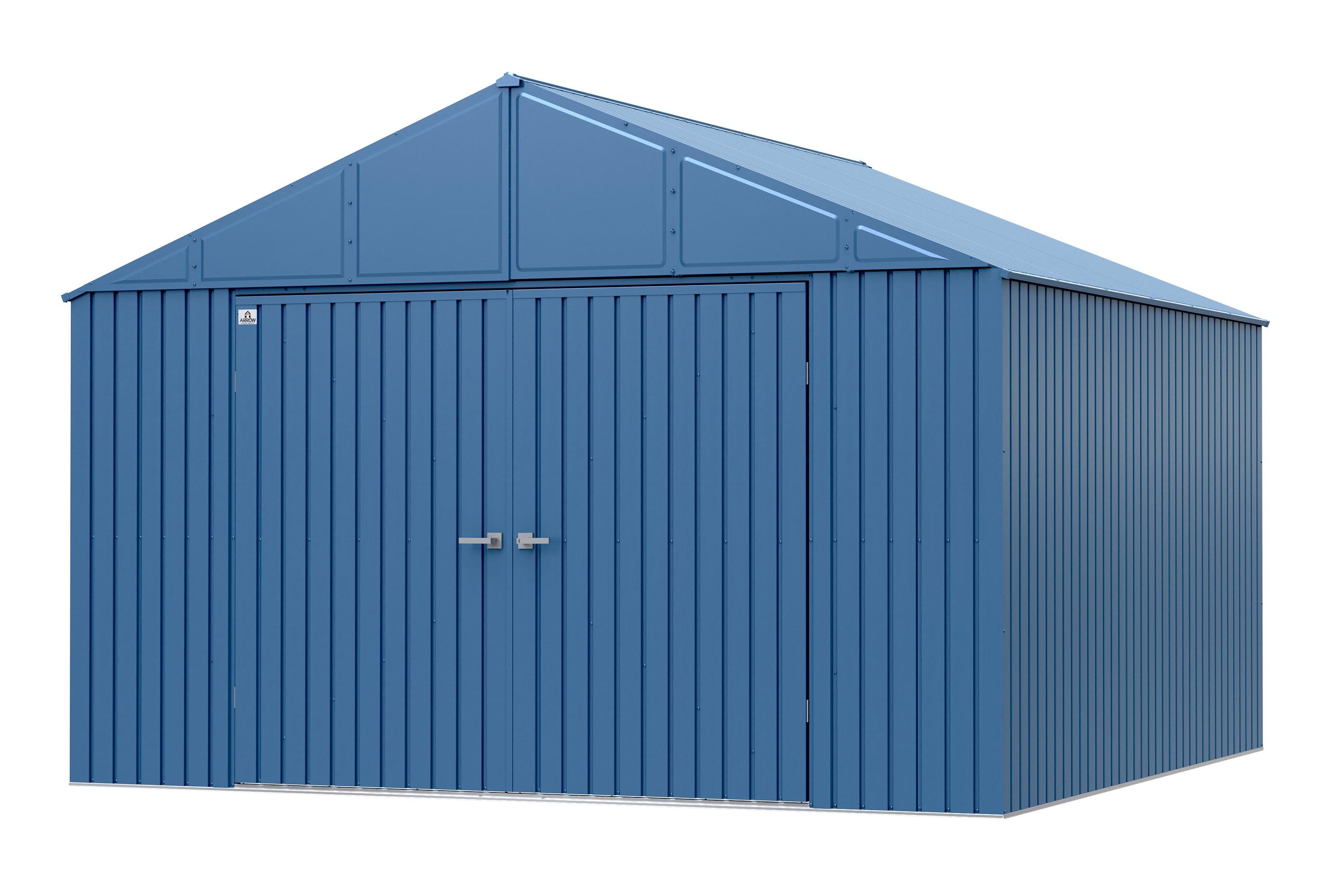 Arrow Elite 12 ft. W x 12 ft. D Galvalume Steel Storage Shed