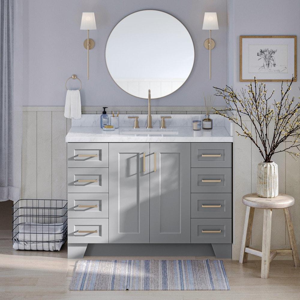 Ariel Q048s-Bc Taylor 48" Free Standing Hardwood Single Vanity Cabinet Only - Grey