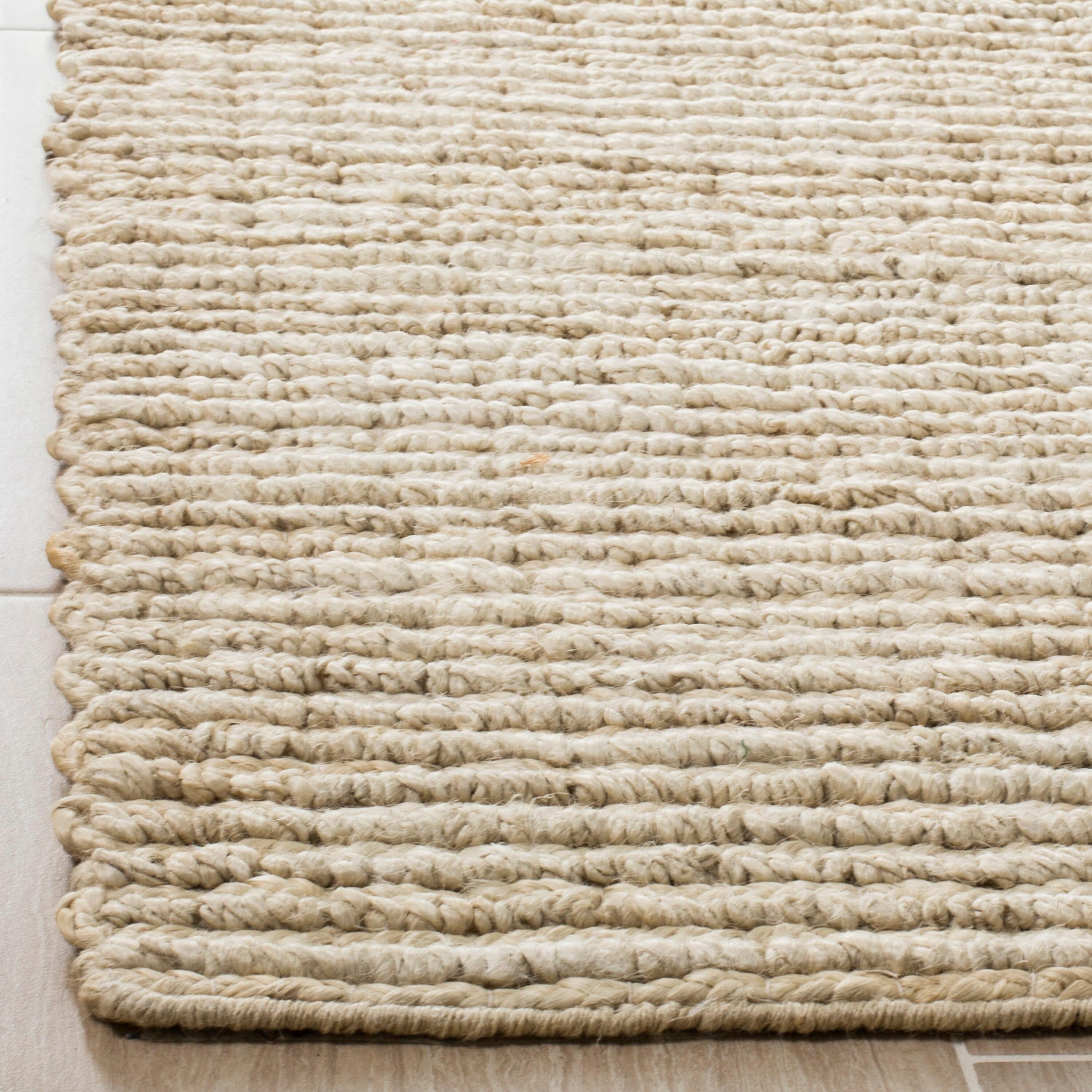 Natural Fiber NF750 Hand Woven Indoor Area Rug - Ivory - 4'x6' - Safavieh